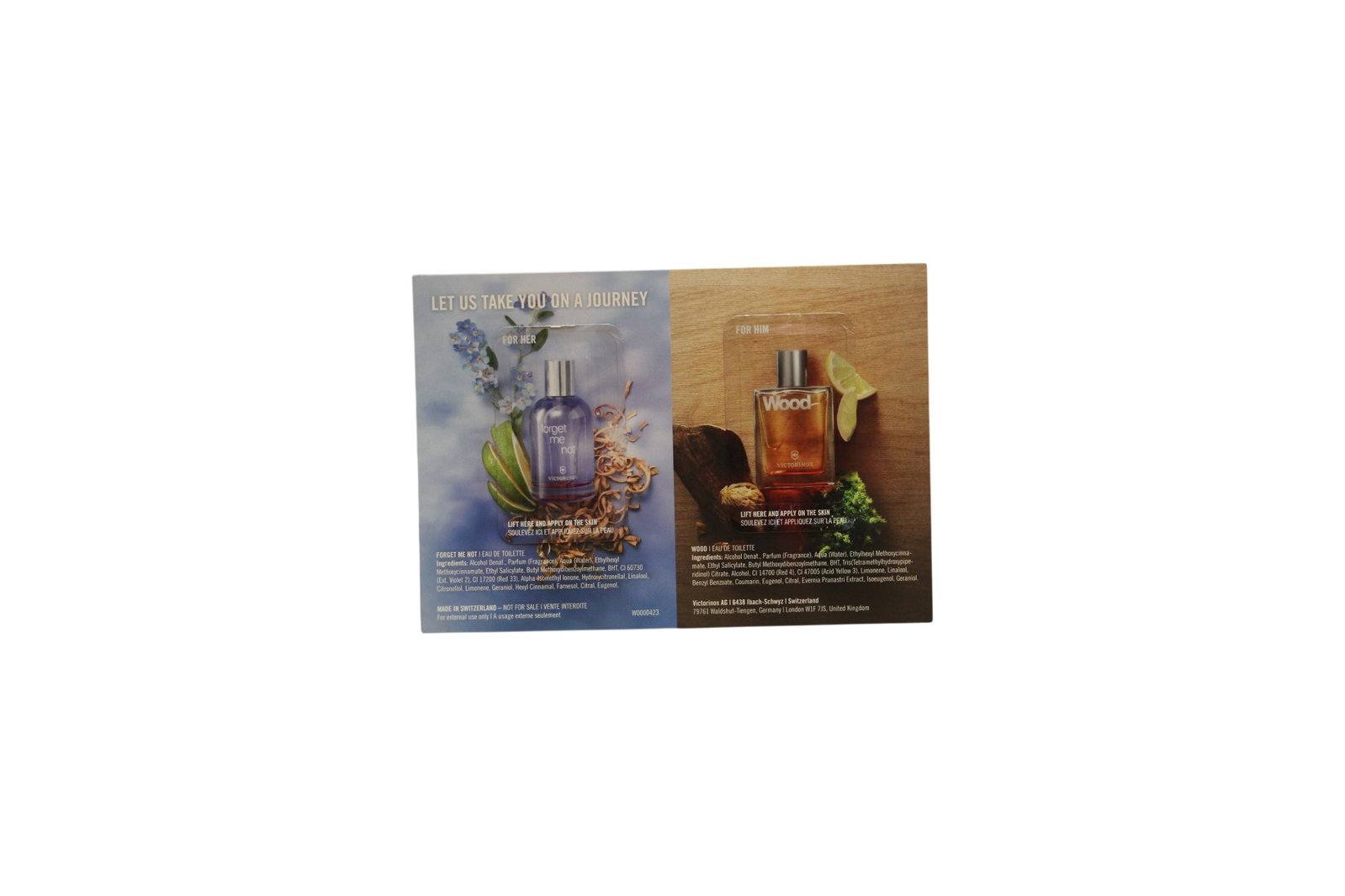 Victorinox Swiss Army Victorinox Swiss Army Wood & Forget Me Not *Sample - Тоалетна Вода Унисекс 2