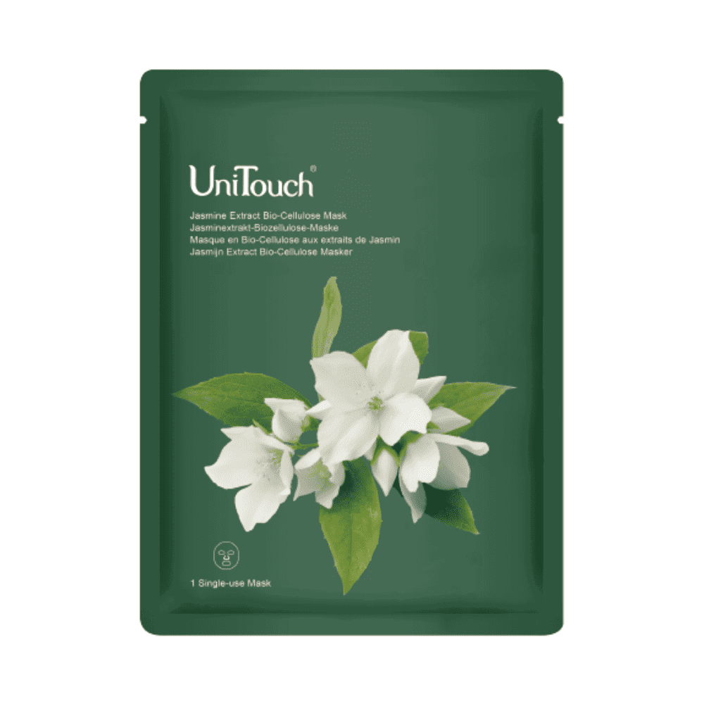 UniTouch UniTouch Bio-Cellulose Jasmine — Платнена маска за лице против стареене, 26 мл ТЕСТЕР 1
