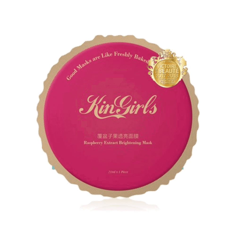 Kingirls Kingirls Raspberry Brightening — Озаряваща платнена маска за лице, 20 мл ТЕСТЕР 1