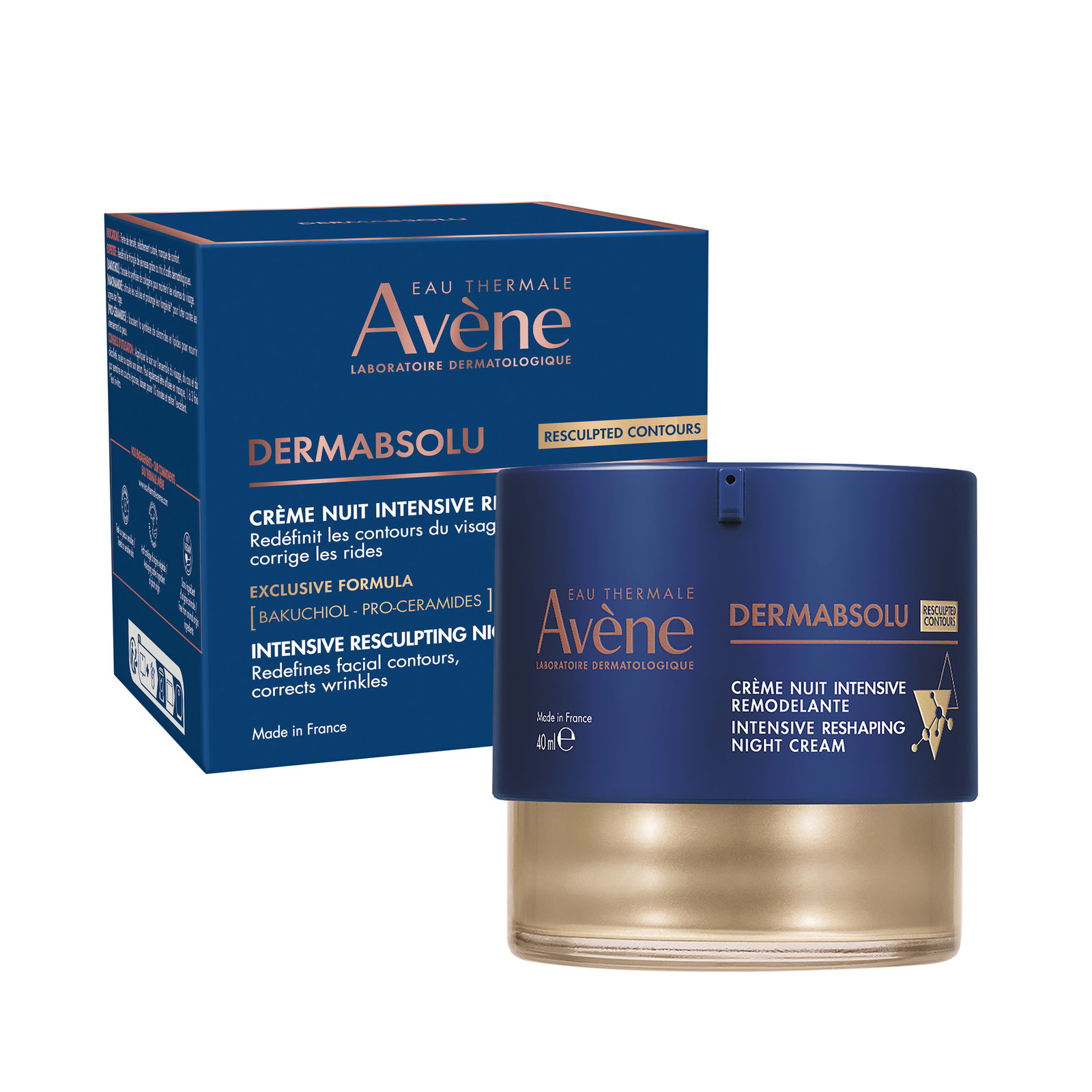 Avene Avene DermAbsolu Reshaping — Стягащ нощен крем за лице и шия, 40 мл 2