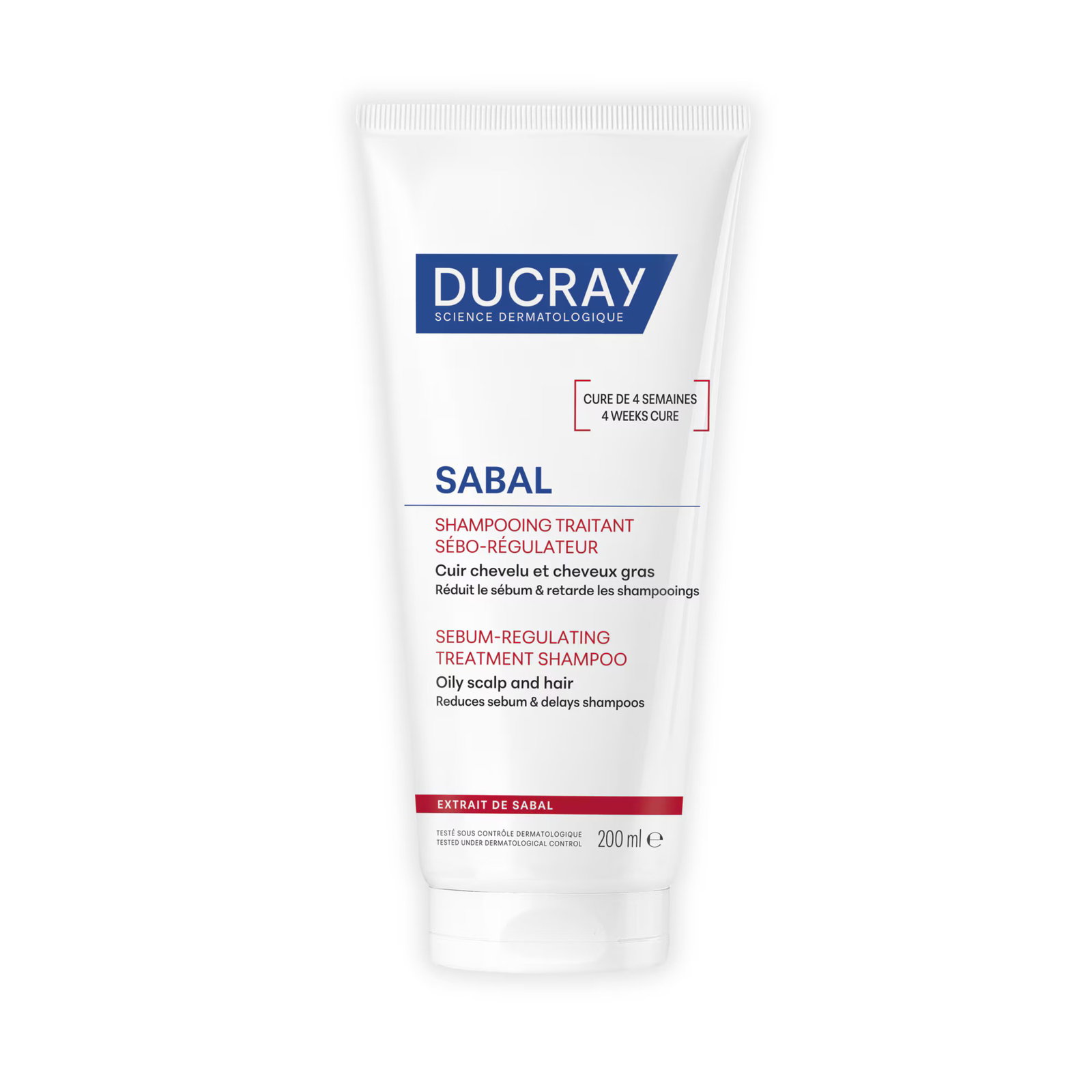 Ducray Ducray Sabal Argeal — Контролиращ омазняването шампоан за мазна коса, 200 мл 1