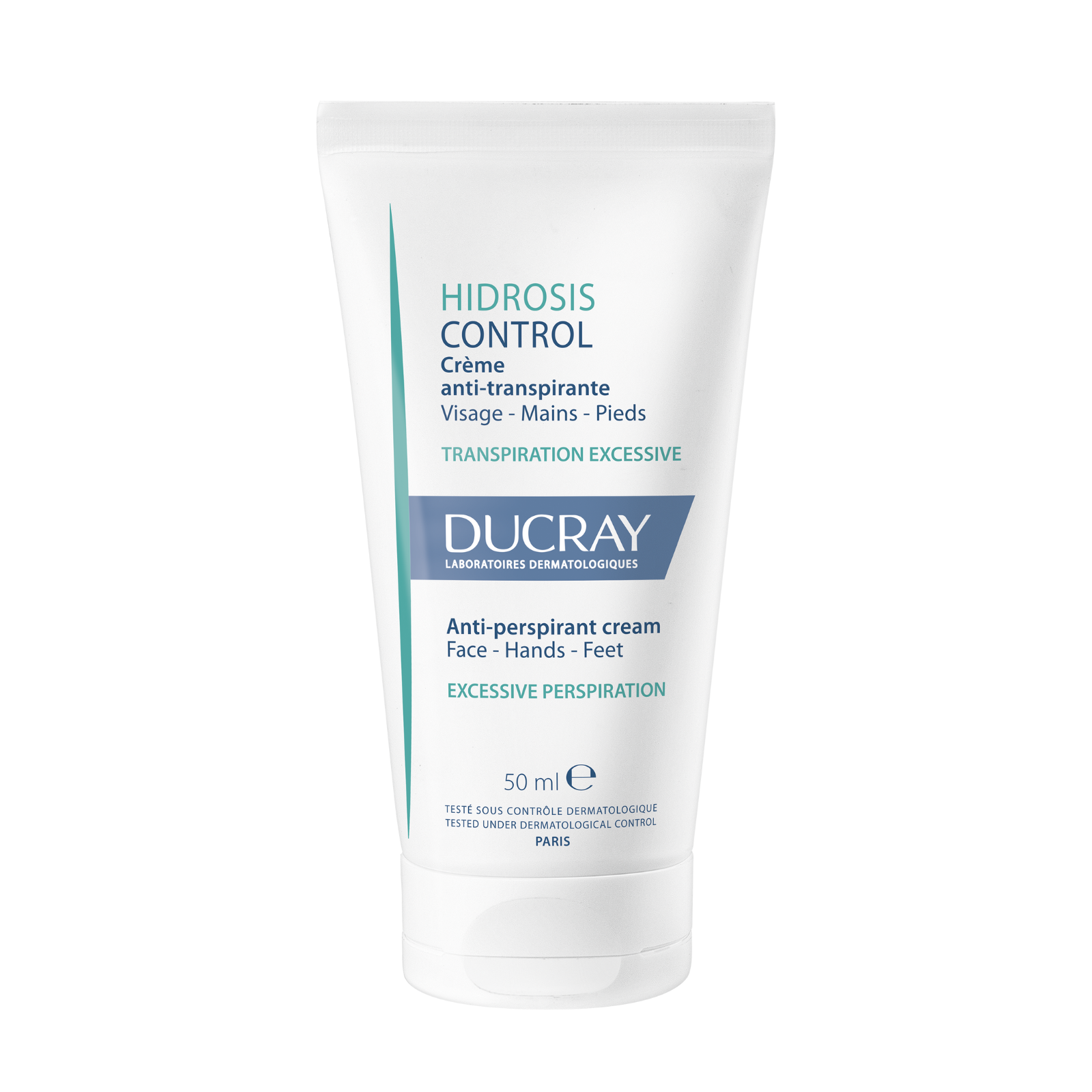 Ducray Ducray Hidrosis Control — Крем против изпотяване за лице и ръце, 50 мл 1