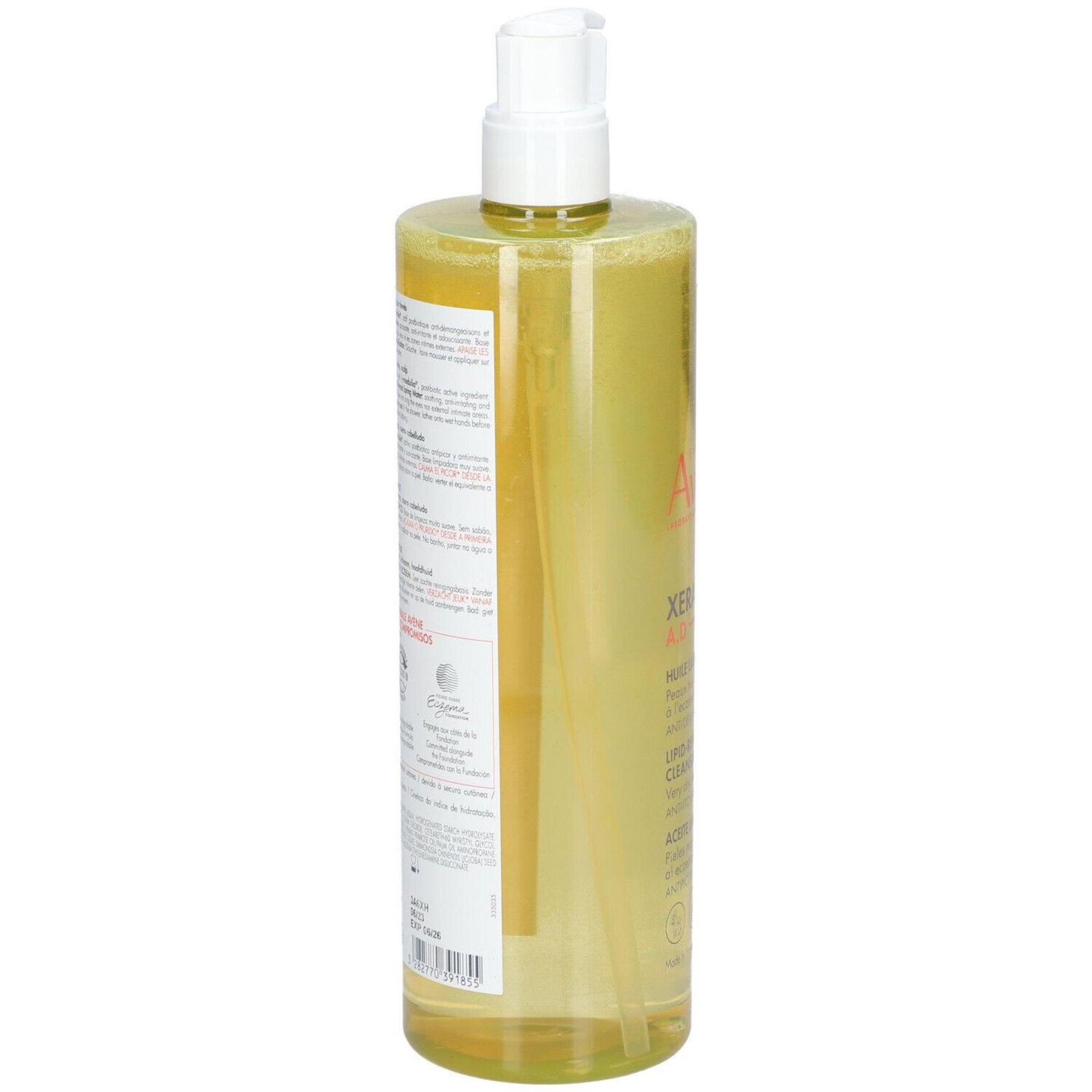 Avene Avene XeraCalm A.D Lipid Replenishing Shower — Заздравяващо, успокояващо масло за чувствителна кожа, 750 мл 2