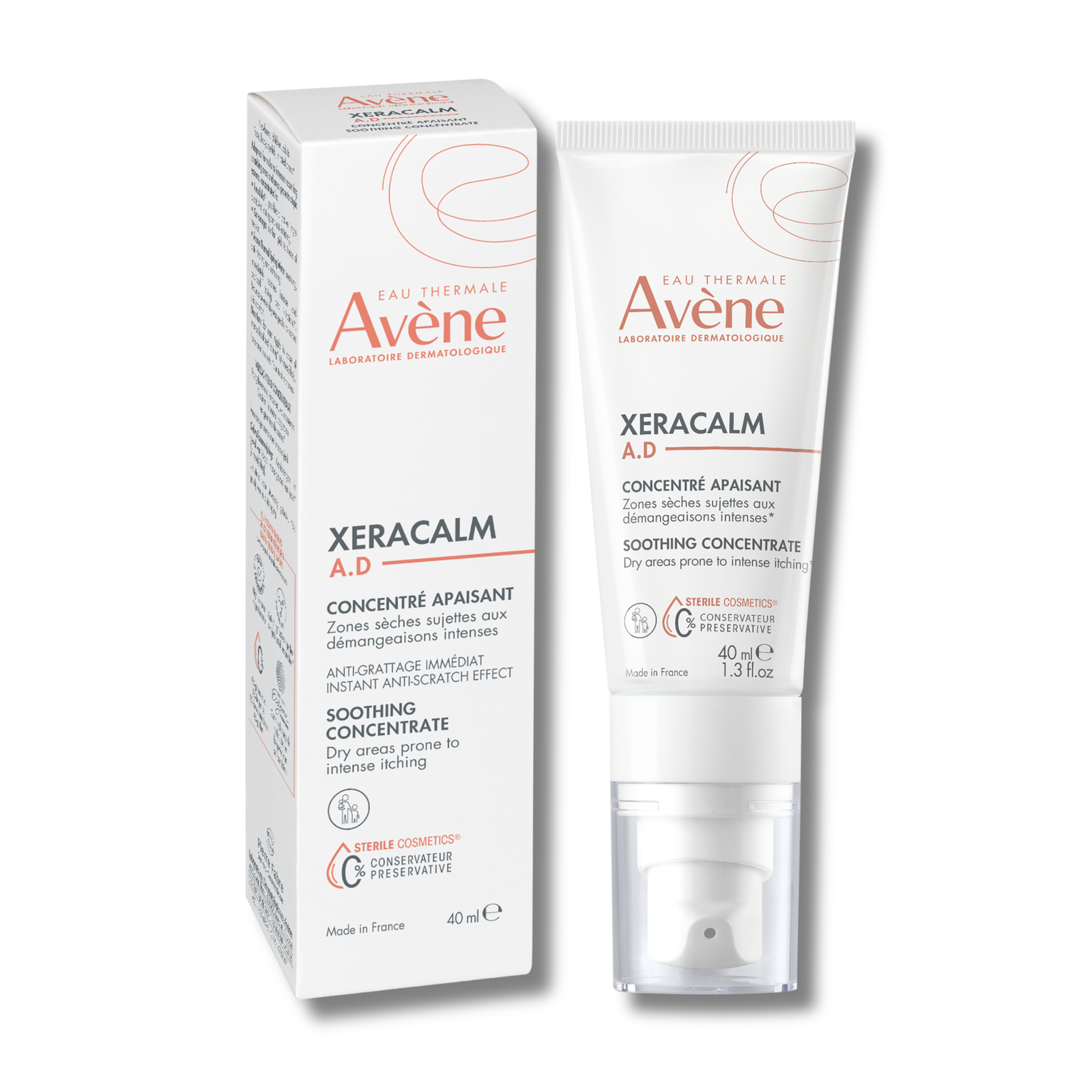 Avene Avene XeraCalm A.D — Концентрат против сърбеж успокояващ, 40 мл 1