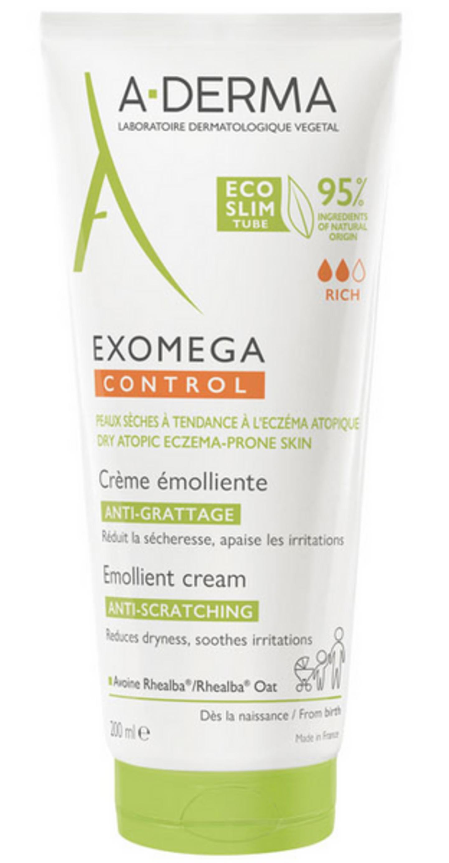 A-Derma A-Derma Exomega Control — Успокояващ и емолиентен крем за лице и тяло, 200 мл 2