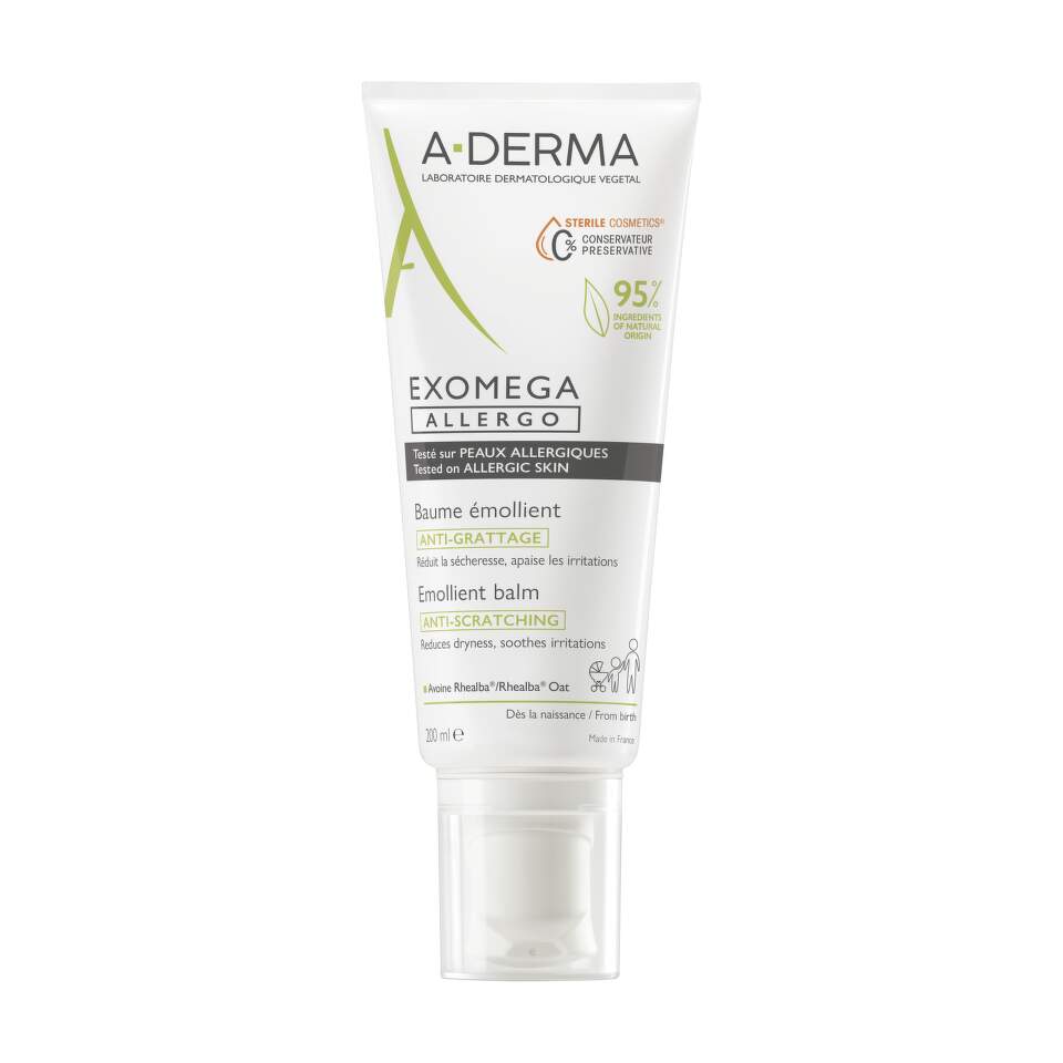 A-Derma A-Derma Exomega Allegro — Омекотяващ и успокояващ балсам за лице, 200 мл 2