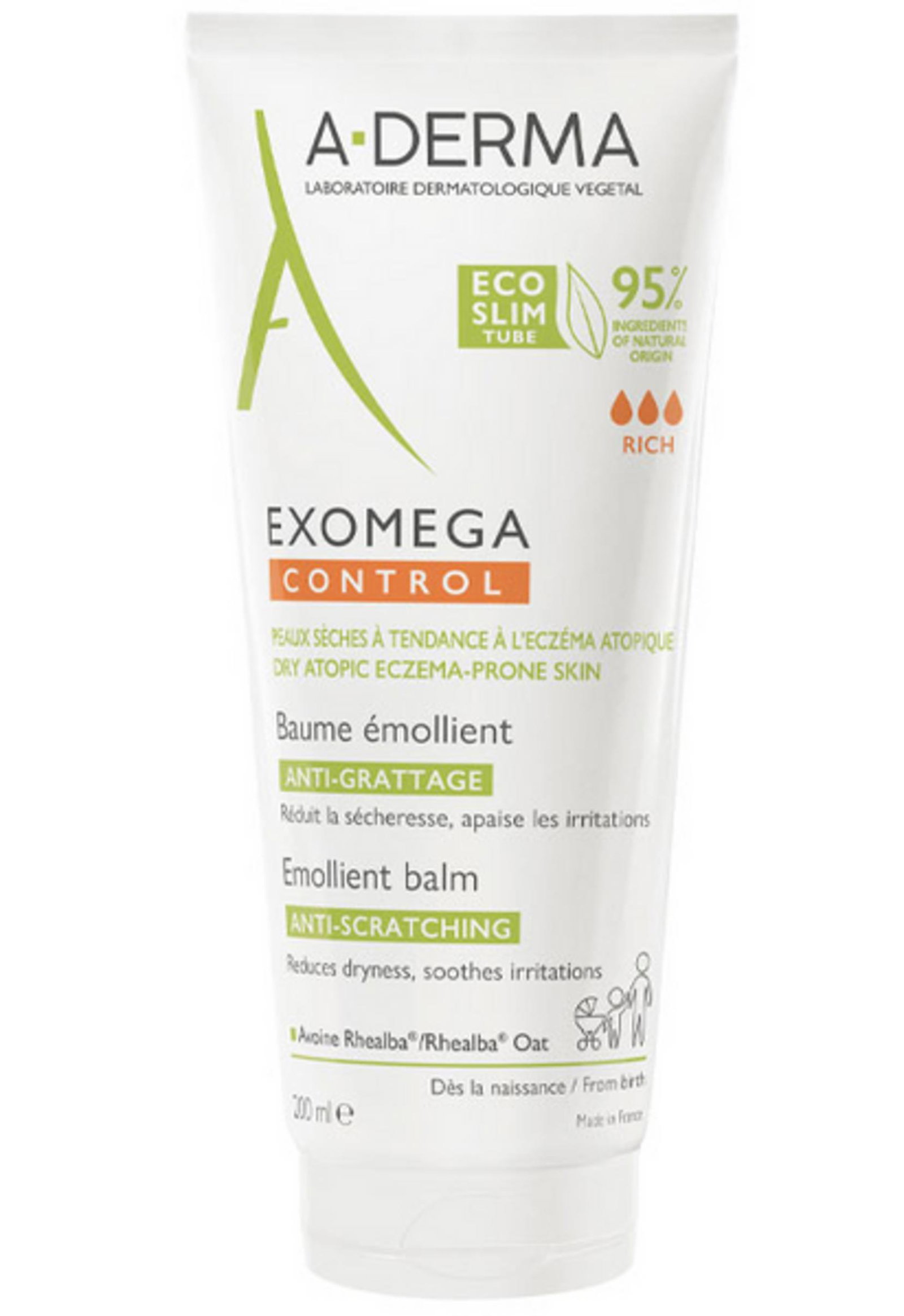 A-Derma A-Derma Exomega Control — Успокояващ и емолиентен балсам за лице, 40 мл 3