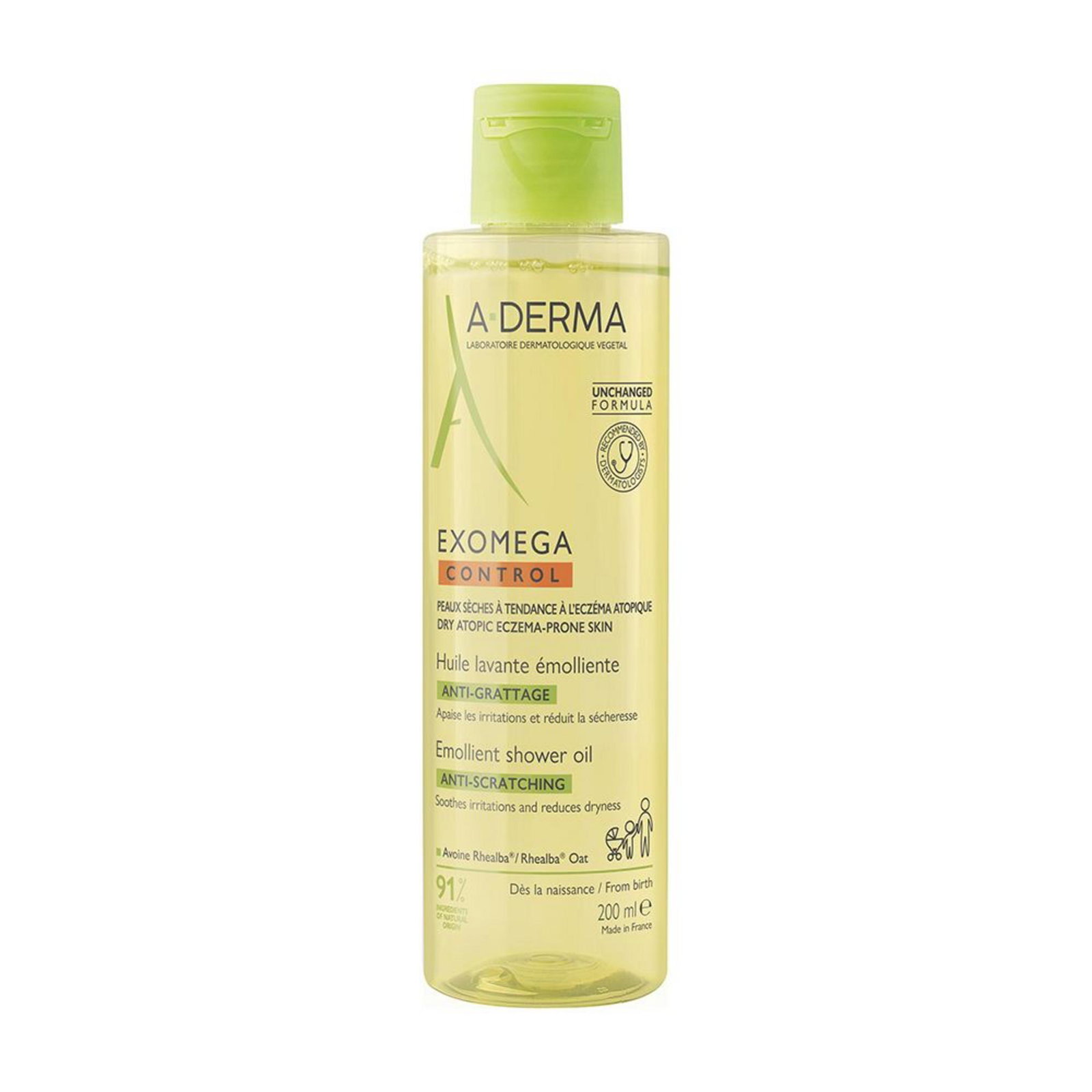 A-Derma A-Derma Exomega Control — Емолиентно масло за много суха и атопична кожа, 200 мл 3