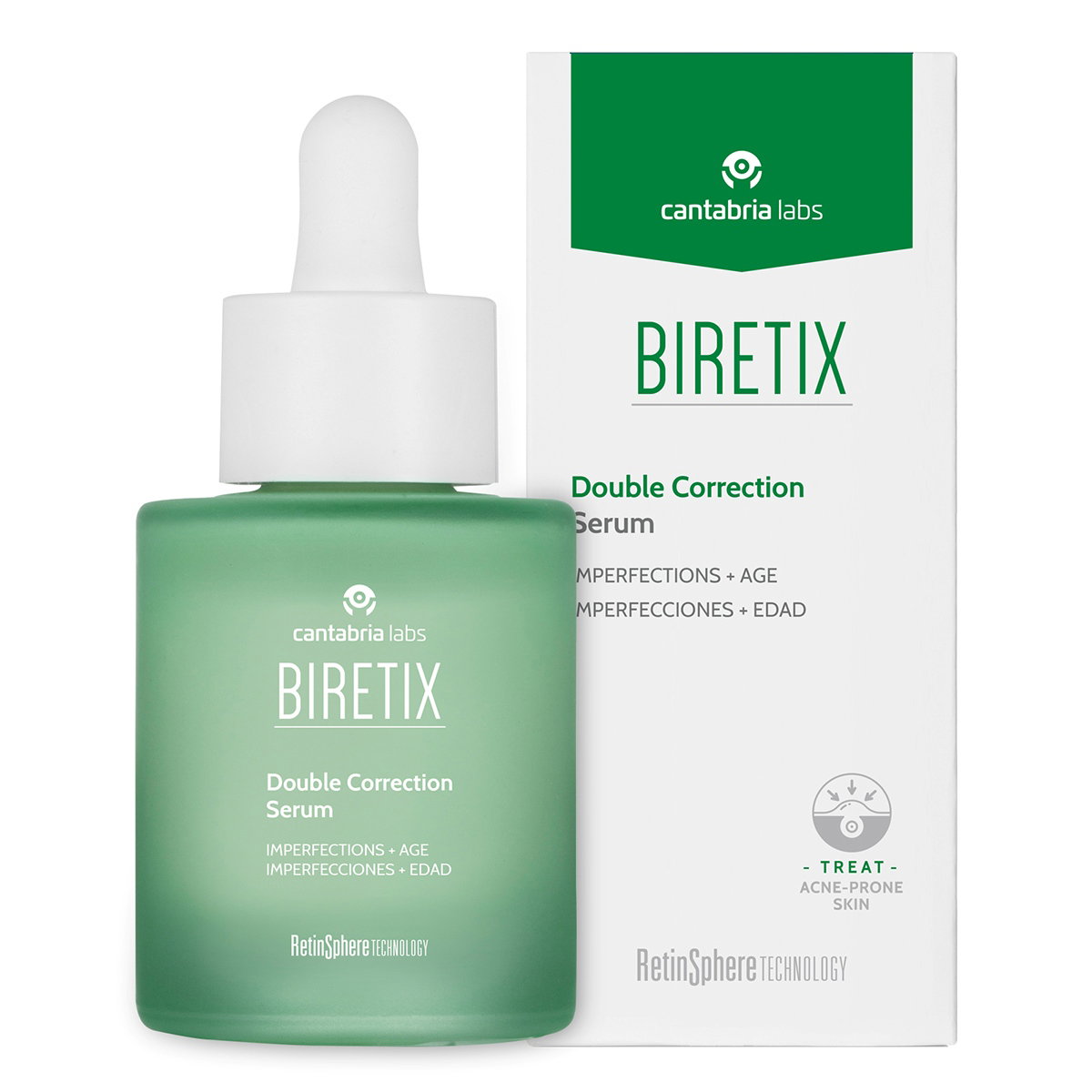Cantabria Labs Cantabria Labs Biretix Double Correction — Серум против несъвършенства коригиращ, 30 мл 2