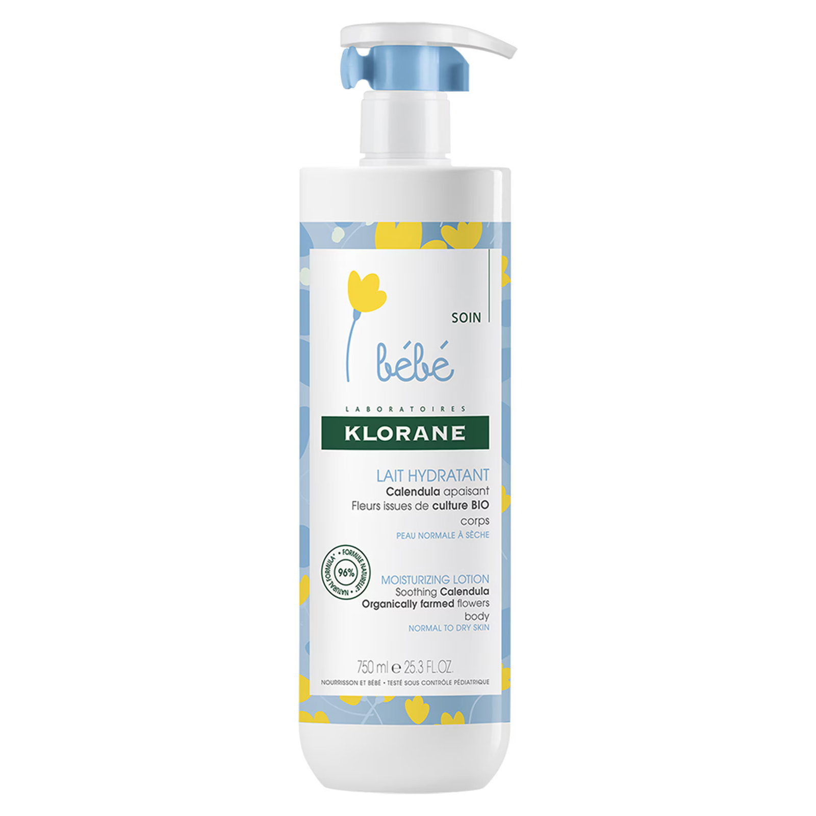 Klorane Klorane Bebe Calendula — Хидратиращ лосион за тяло, 750 мл 1