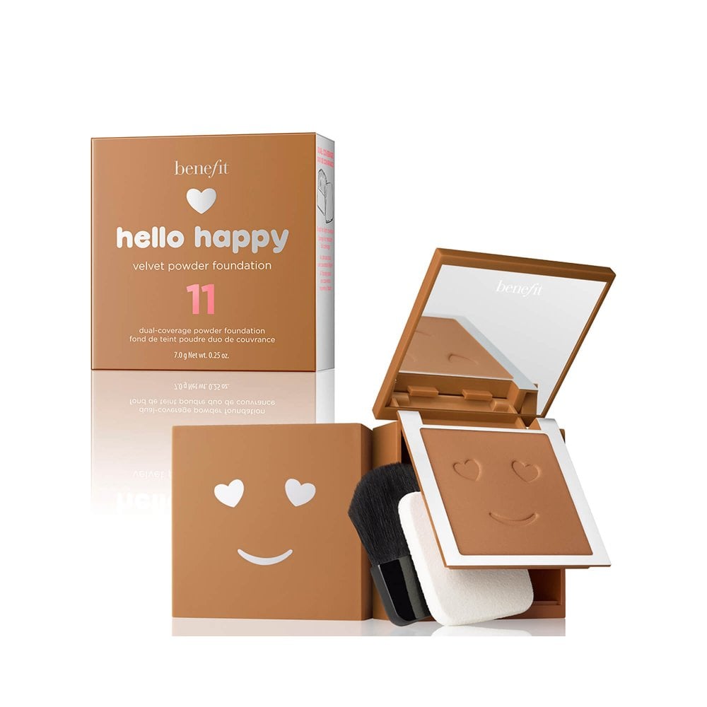 Benefit Benefit Hello Happy — Матираща компактна пудра, 7 г — 11 Dark Neutral 1