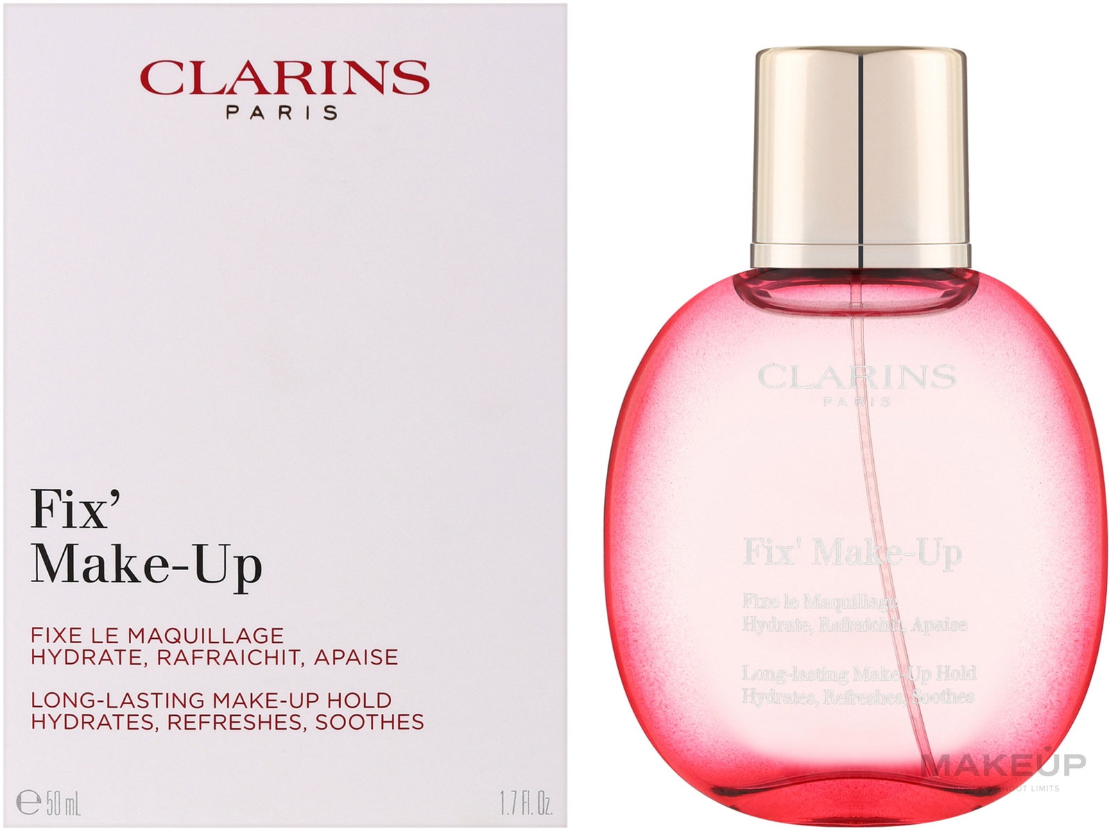 Clarins Clarins Fix' Make Up — Хидратиращ, освежаващ фиксиращ спрей за фиксиране на грим, 50 мл 2
