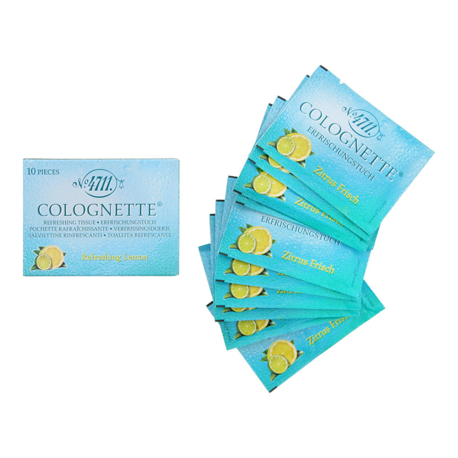 4711 4711 Colognette Cleansing — Почистващи кърпички КОМПЛЕКТ 10 бр. — 4711 Colognette Cleansing Wipes 1