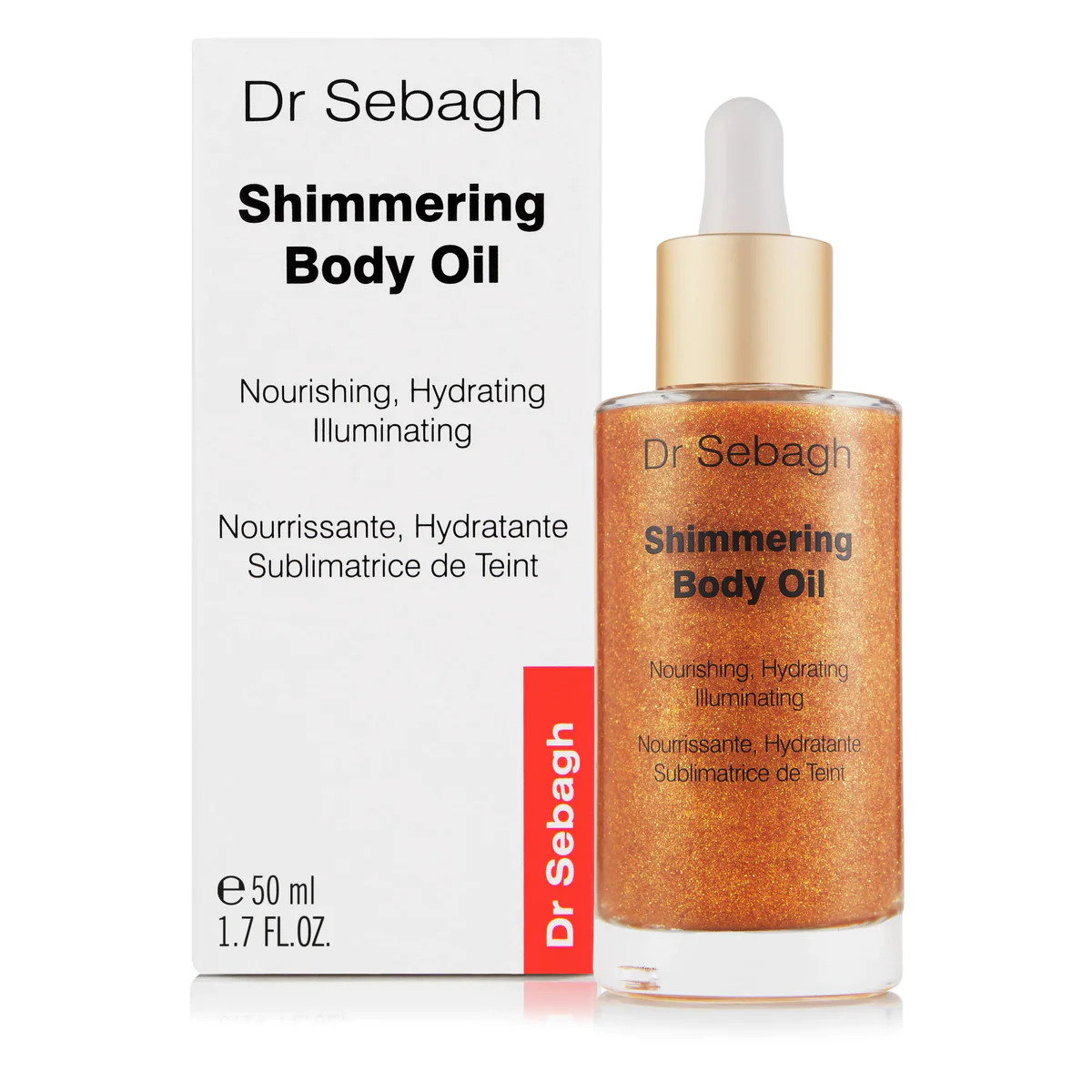 Dr Sebagh Dr Sebagh Shimmering Hydra-Nourishing — Хидратиращо и подхранващо масло за тяло, 50 мл 2