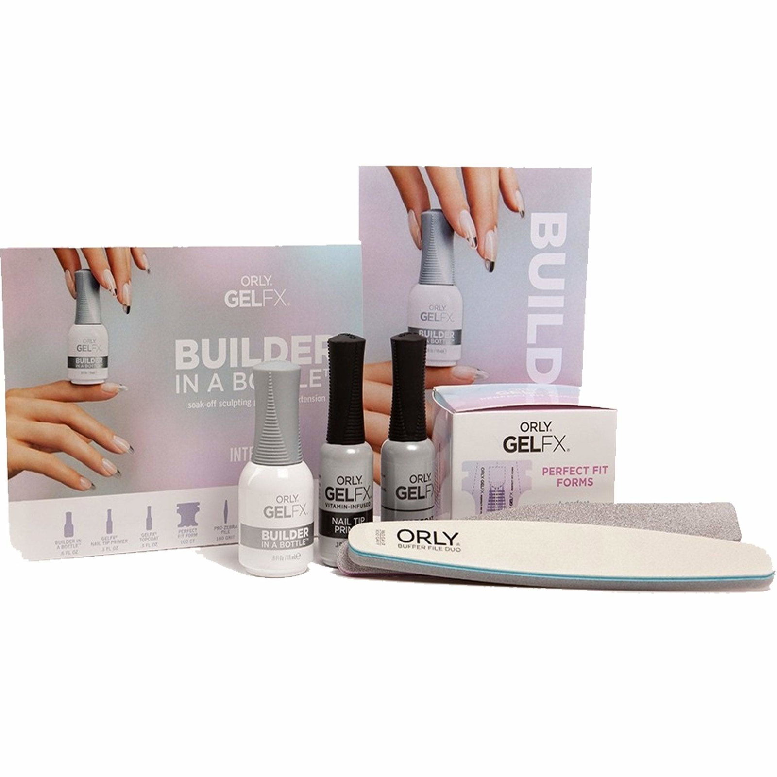 Orly Orly Gelfx Builder In A Bottle Kit Semi-Permanent Nail Polish — Лак за нокти КОМПЛЕКТ 8 бр. 1