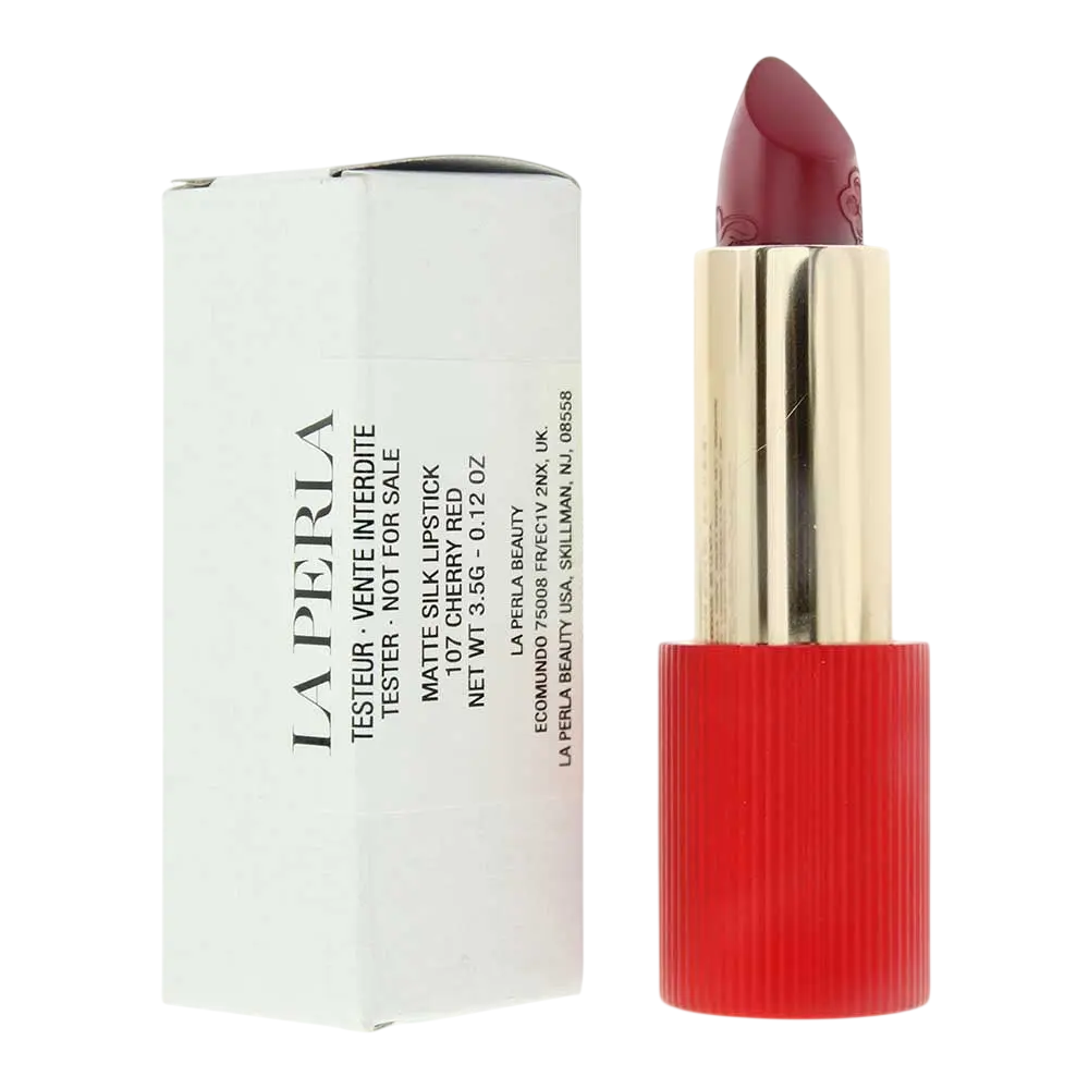 La Perla La Perla Matte Silk — Кремообразно червило, 3.5 г ТЕСТЕР — 107 Cherry Red 2