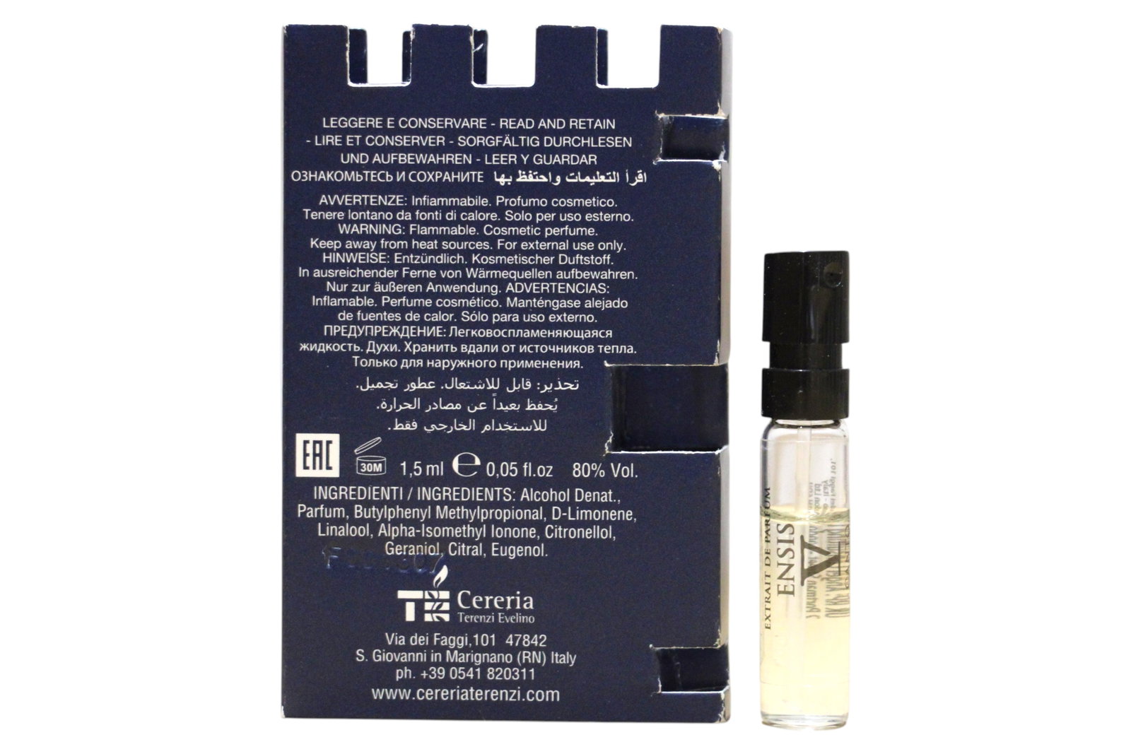 V Canto V Canto Ensis 1.5 ml *Vial 1.5 мл - Парфюм Унисекс 1