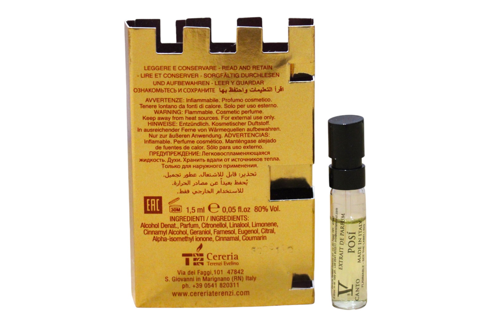 V Canto V Canto Posi 1.5 ml *Vial 1.5 мл - Парфюм Унисекс 1