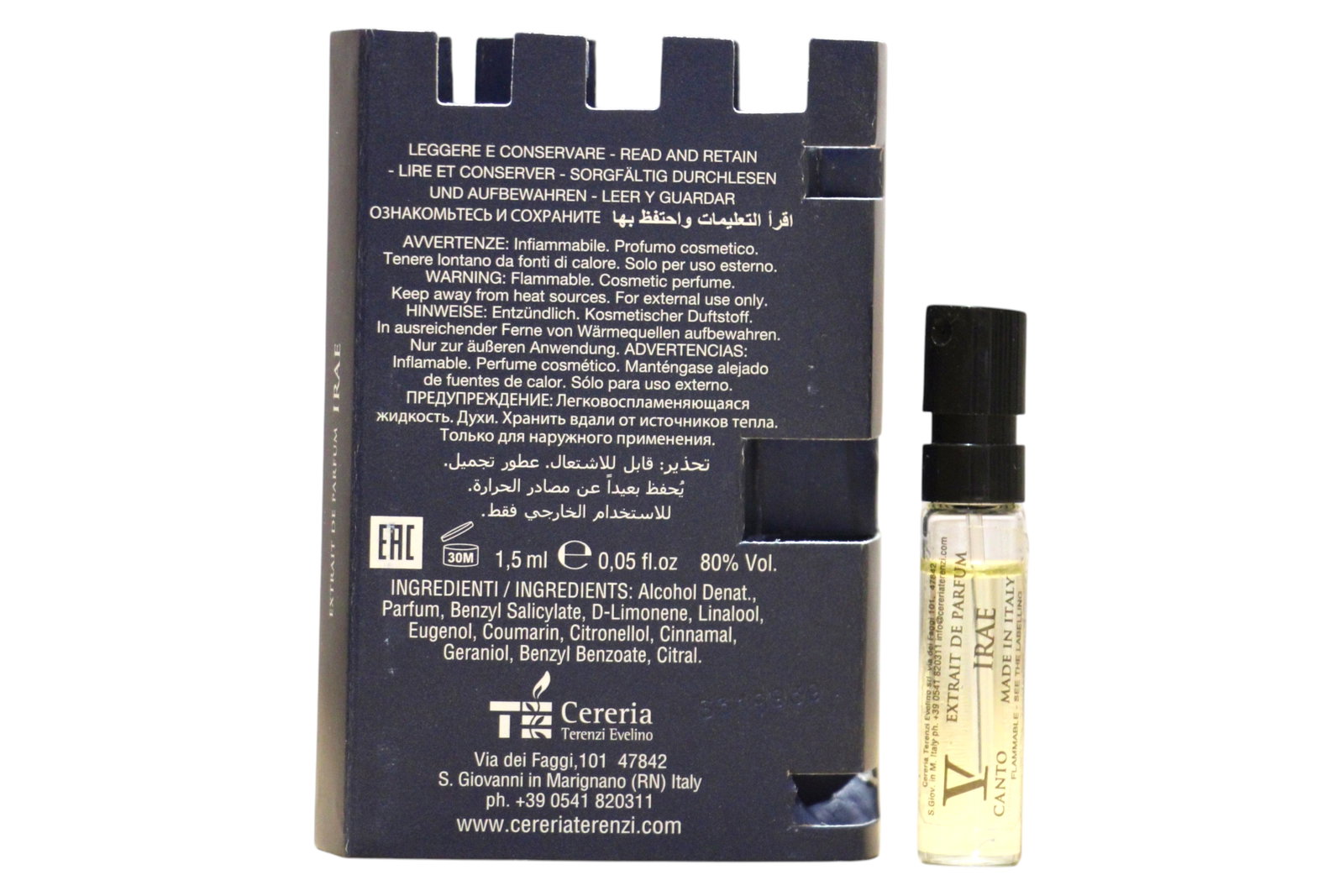 V Canto V Canto Irae 1.5 ml *Vial 1.5 мл - Парфюм Унисекс 1