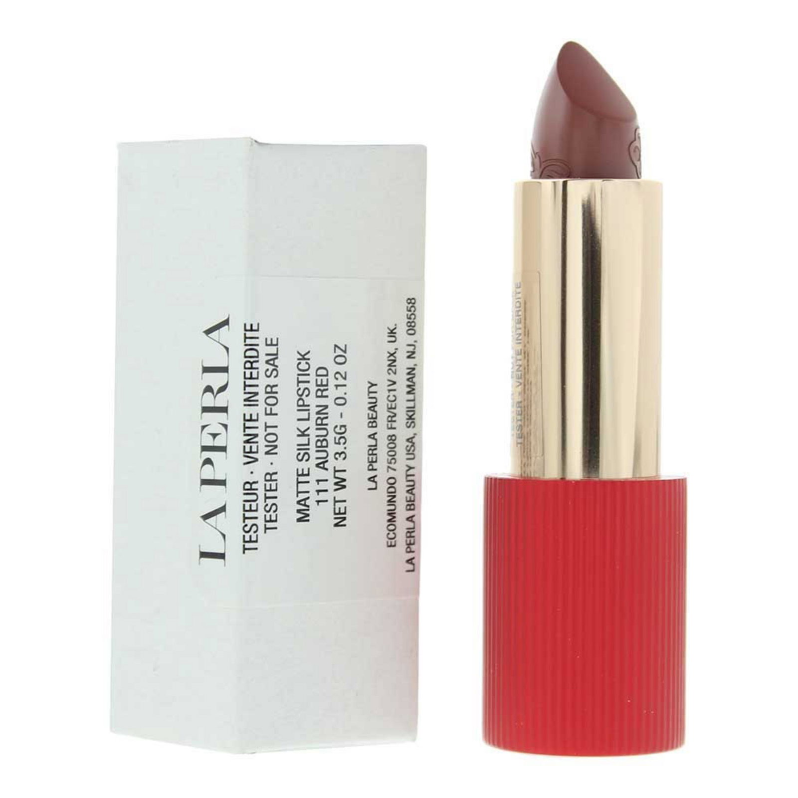 La Perla La Perla Matte Silk — Кремообразно червило тестер, 3.5 г ТЕСТЕР — 111 Auburn Red 2