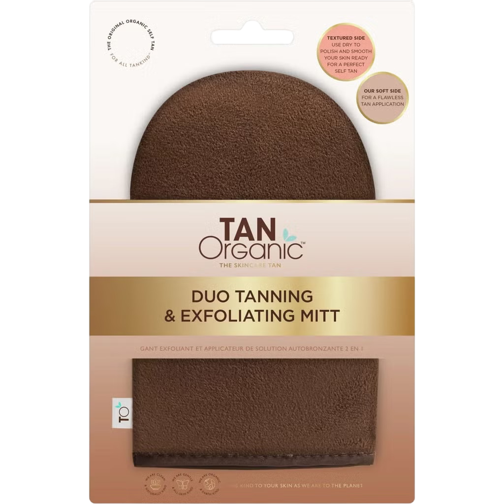TanOrganic TanOrganic Duo Tanning & Exfoliating Tanning Mitts Brown 1