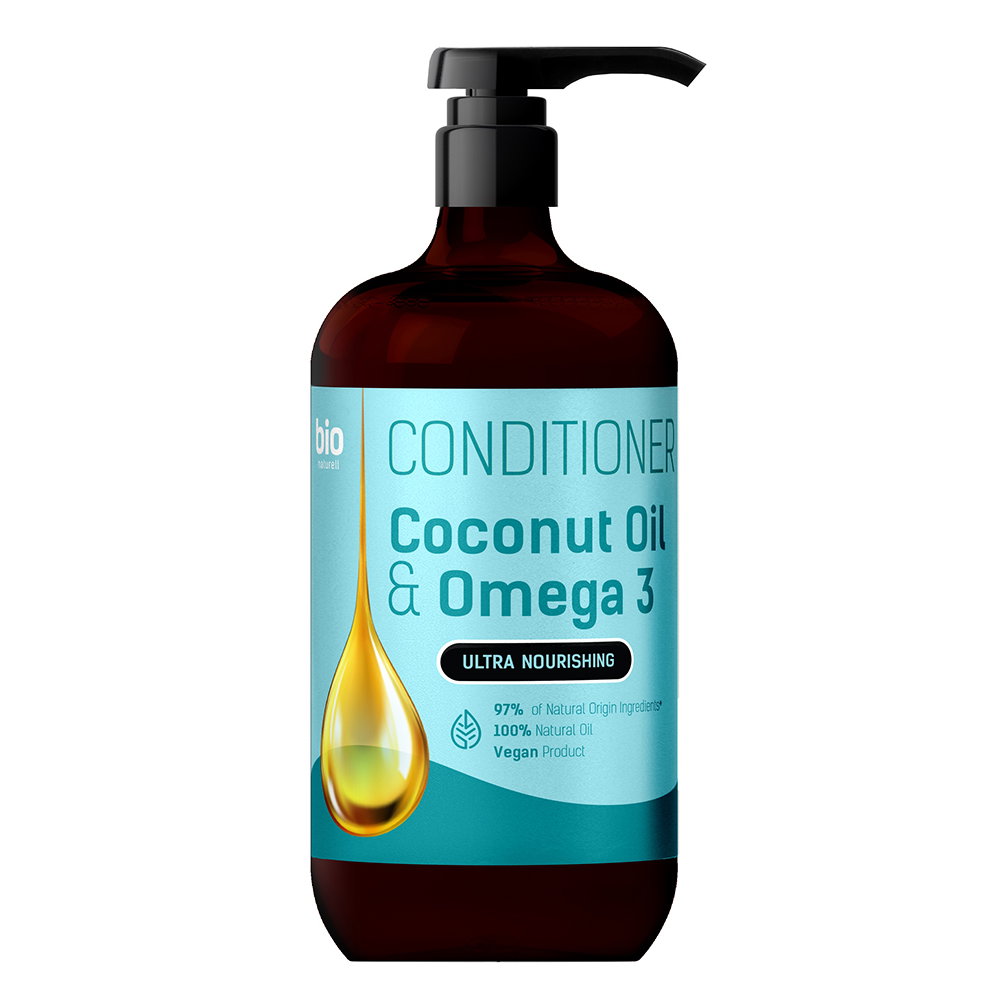 Bio Naturell Bio Naturell Coconut Oil & Omega 3 Hair — Подхранващ хидратиращ балсам за коса, 946 мл 1