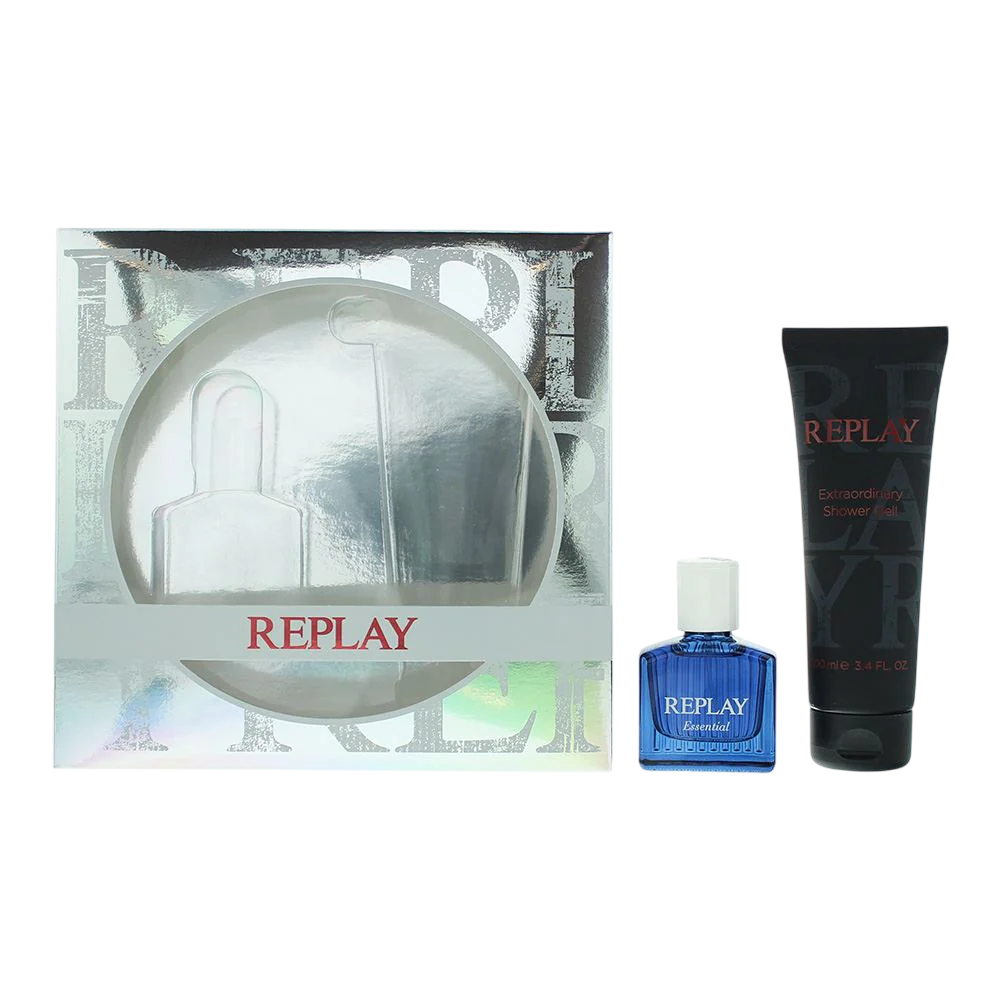 Replay Replay Essential — Хидратиращ душ гел за всеки тип кожа, 30 мл КОМПЛЕКТ 1