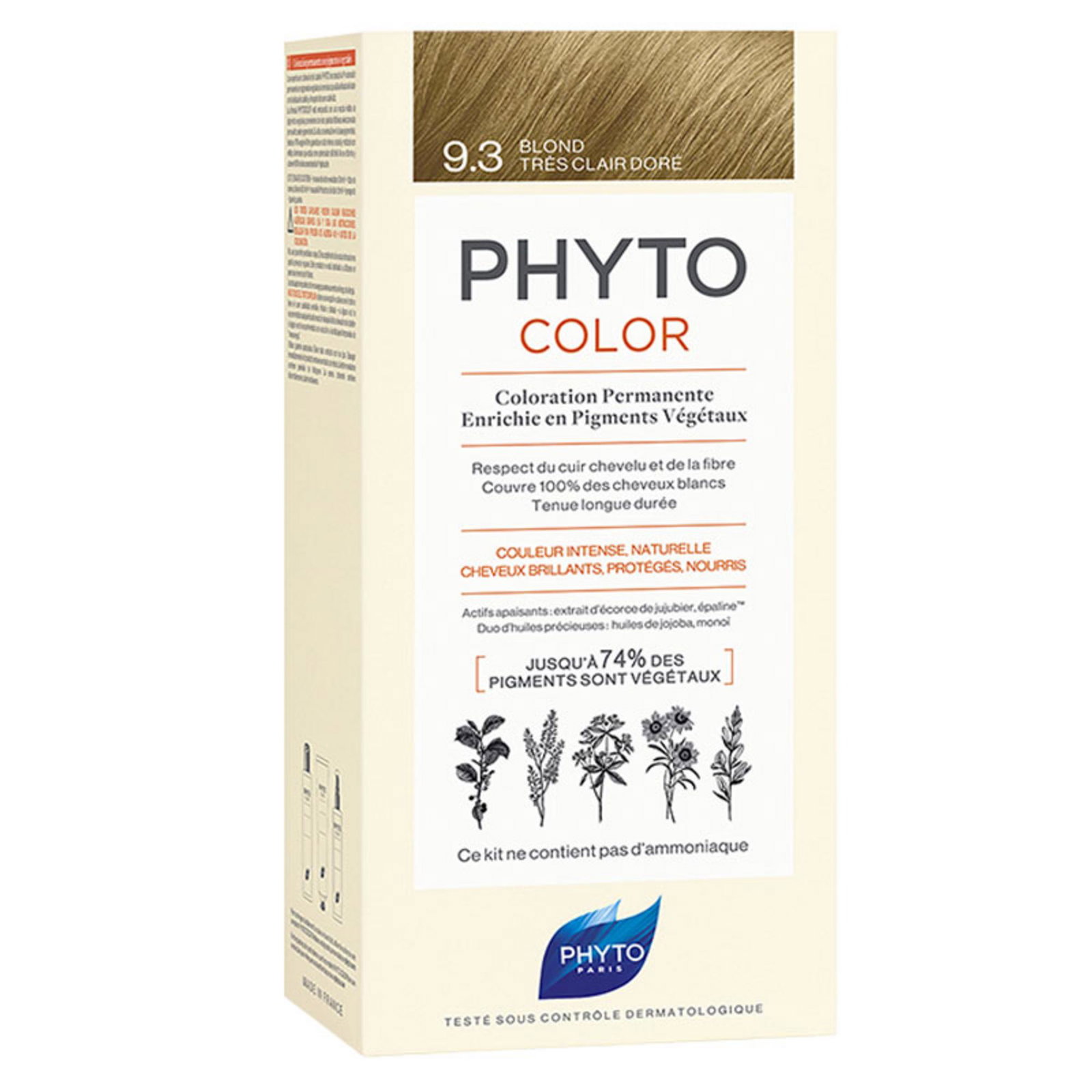 Phyto Phyto — Боя за коса, 50 мл — 9.3 Very Light Golden Blonde 2
