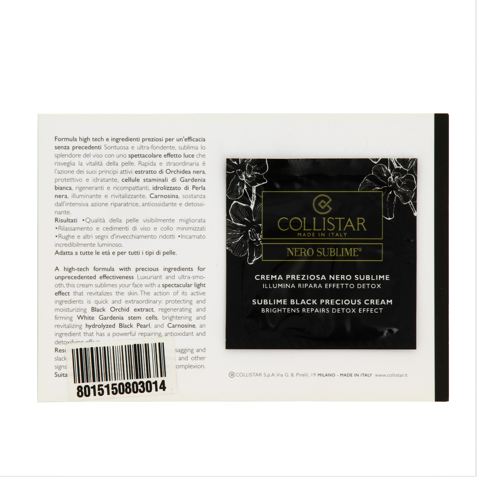 Collistar Collistar Nero Sublime — Озаряващ дневен крем за лице, 3 мл МОСТРА 1