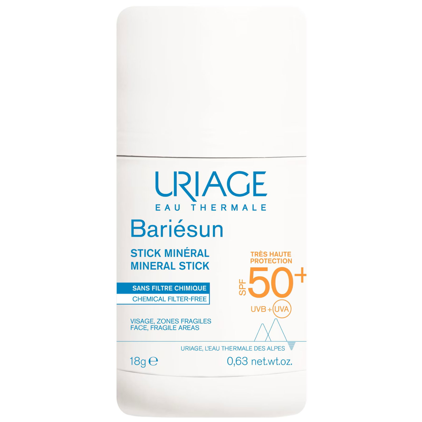 Uriage Uriage Bariesun Mineral Sunscreen Stick — Слънцезащитен крем с SPF 50+, 18 г 1