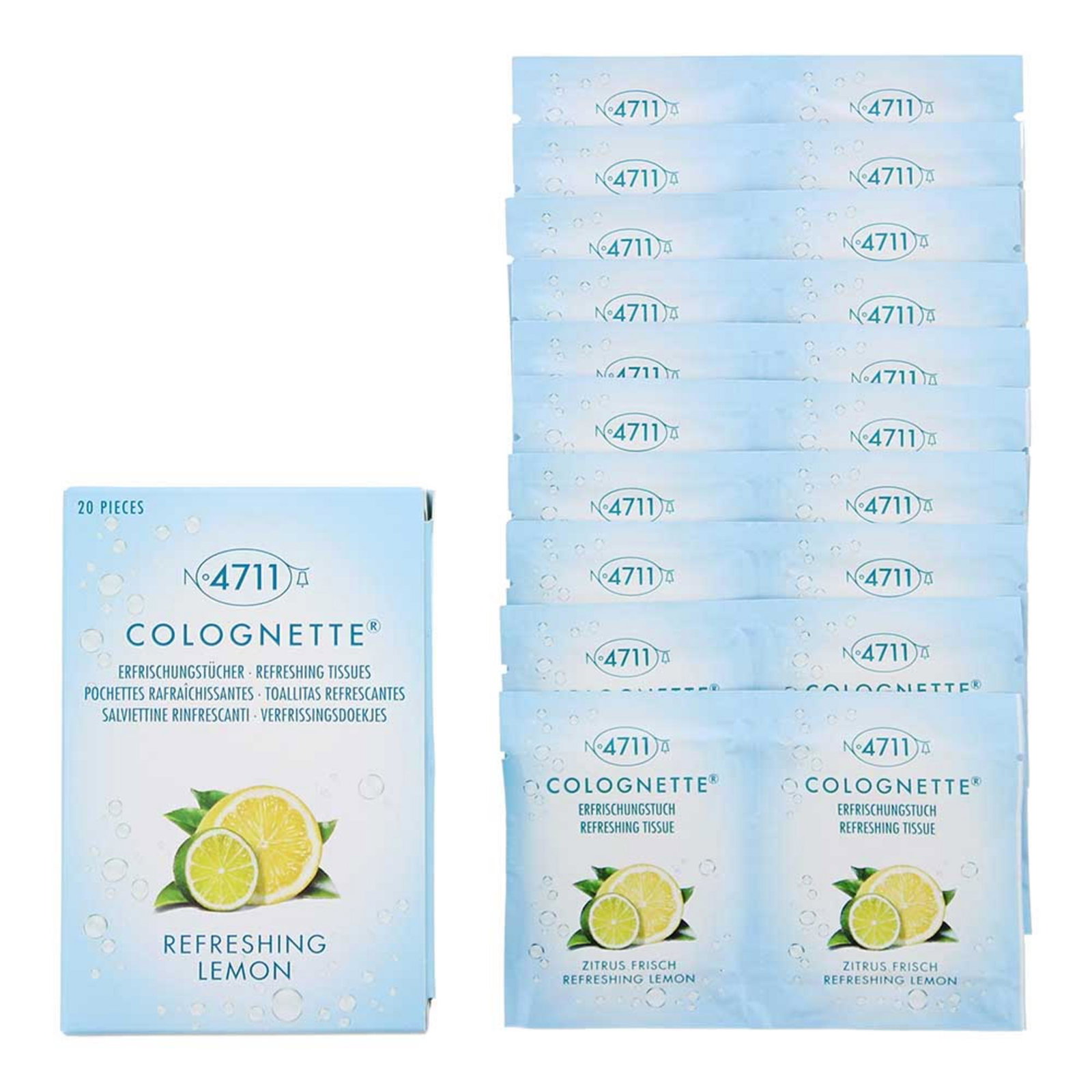 4711 4711 Colognette Cleansing — Кърпички КОМПЛЕКТ 20 бр. — 4711 Colognette Cleansing Wipes 1