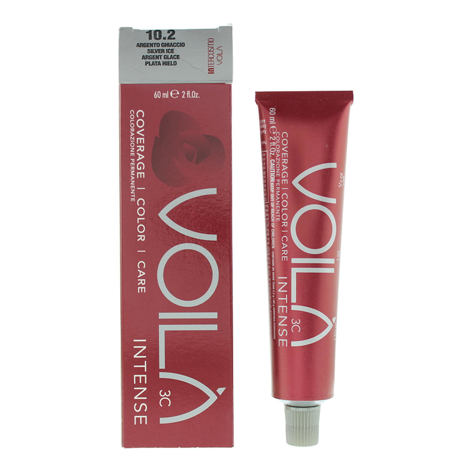 Intercosmo Intercosmo Voila 3C Intense — Боя за коса, 60 мл — 10.2 Silver Ice 1