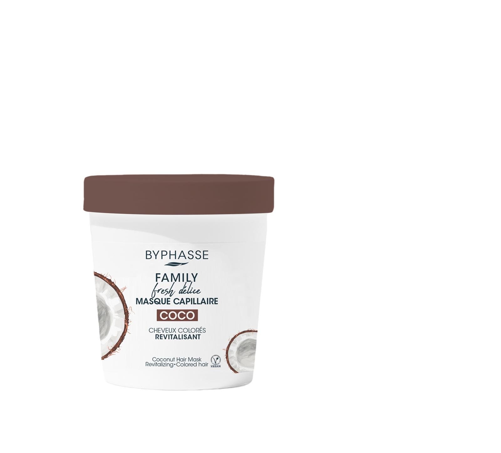 Byphasse Byphasse Family Coconut Hair Treatment Cream Mask Revitalizing — Възстановяваща маска за лице, 250 мл 1