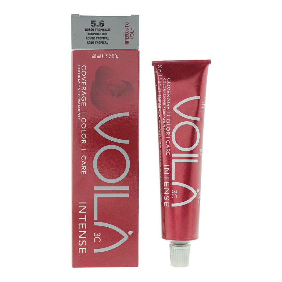 Intercosmo Intercosmo Voila 3C Intense — Боя за коса, 60 мл — 5.6 Tropical Red 1