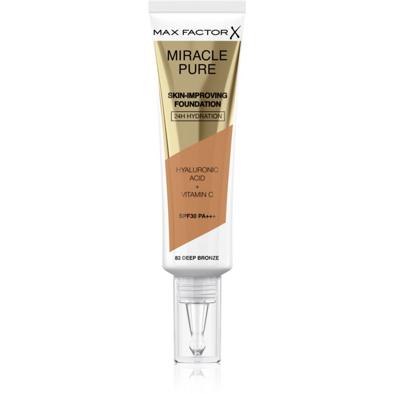Max Factor Max Factor Miracle Pure — Течен фон дьо тен с SPF 30, 30 мл — 82 Deep Bronze 1