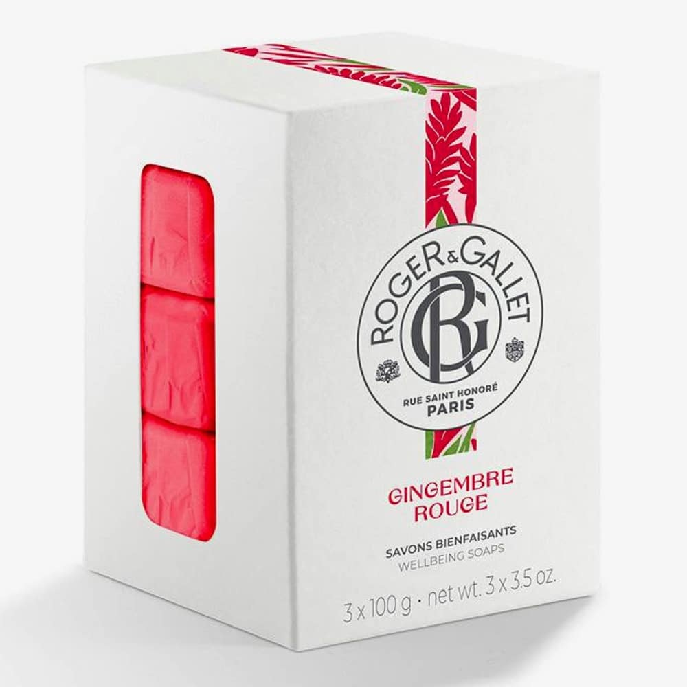 Roger & Gallet Roger & Gallet Gingembre Rouge — Сапун КОМПЛЕКТ 3 бр. 1