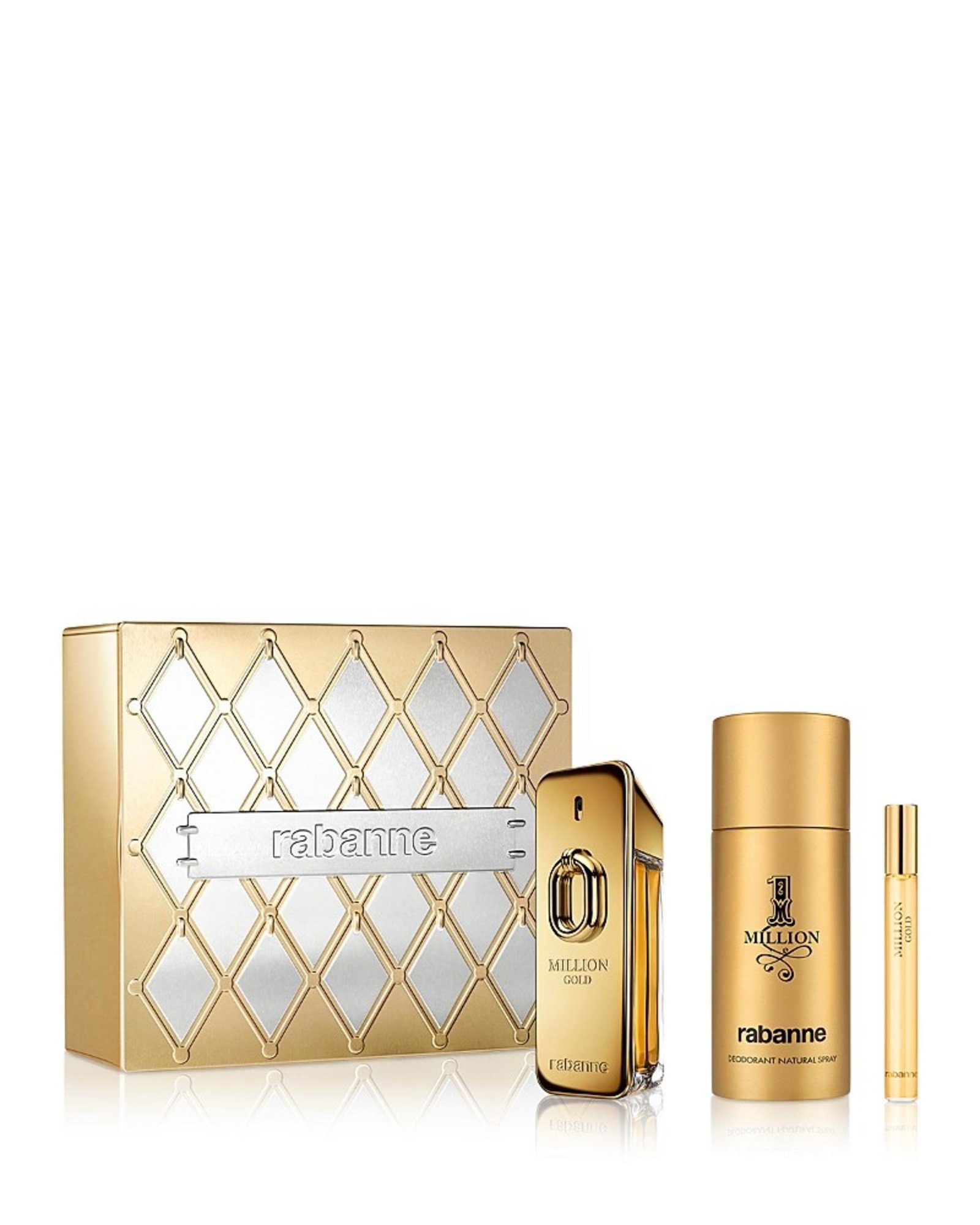 Paco Rabanne Paco Rabanne Million Gold + 1 Million — Дезодорант, 100 мл КОМПЛЕКТ 2