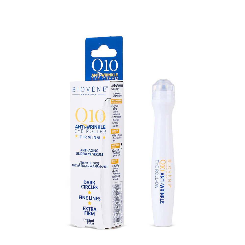 Biovene Biovene Q10 — Околоочен рол-он против бръчки против стареене, 15 мл 2