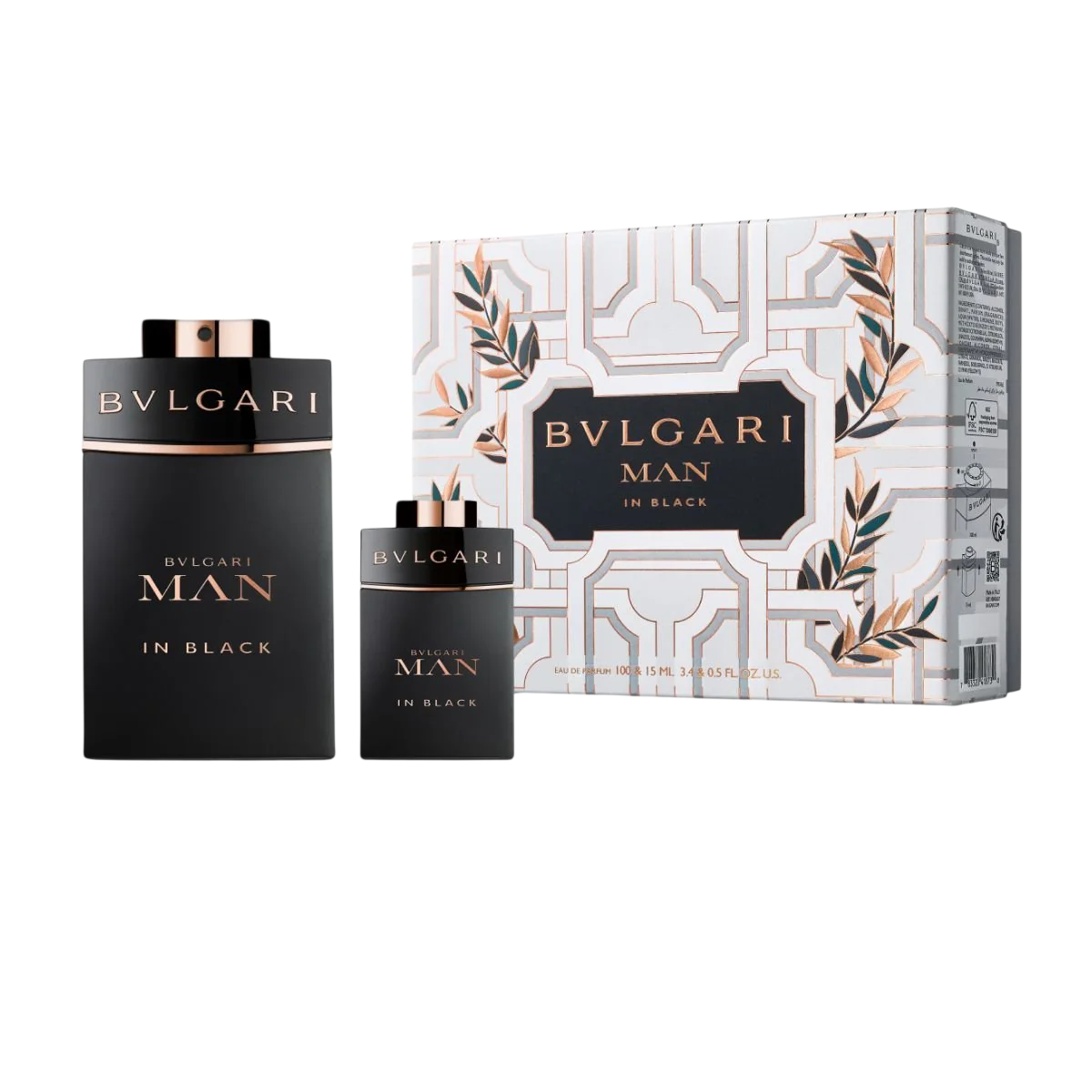 Bvlgari Bvlgari Set Bvlgari: Man In Black 100 ml + Man In Black 15 ml *Miniature 100 мл - Парфюмна Вода за Мъже 1