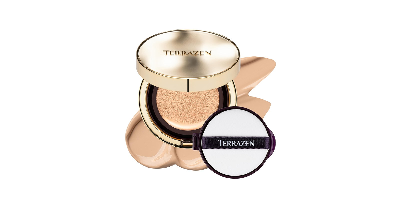 Terrazen Terrazen Perfect Finish Cushion Radiant Finish Cream Foundation — Фон дьо тен с SPF 50+, 15 г 1