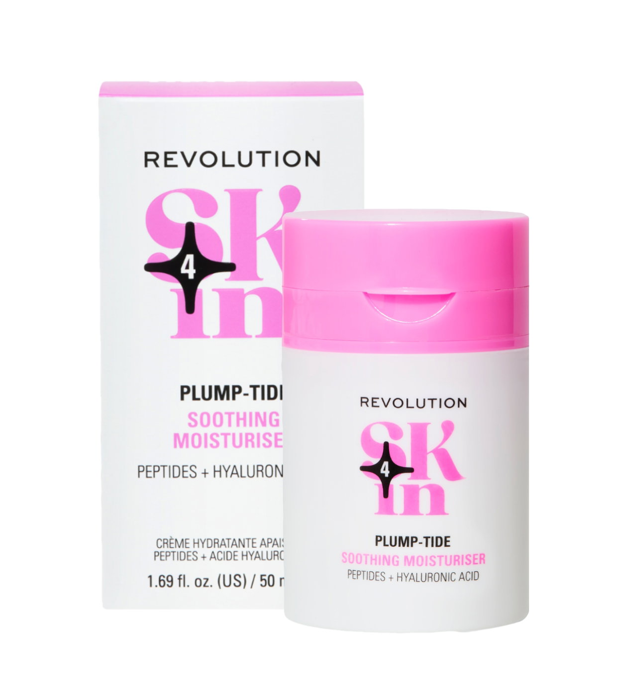 Revolution Skincare Revolution Skincare Plump-Tide — Успокояващ крем с пептиди и хиалуронова киселина, 50 мл 2