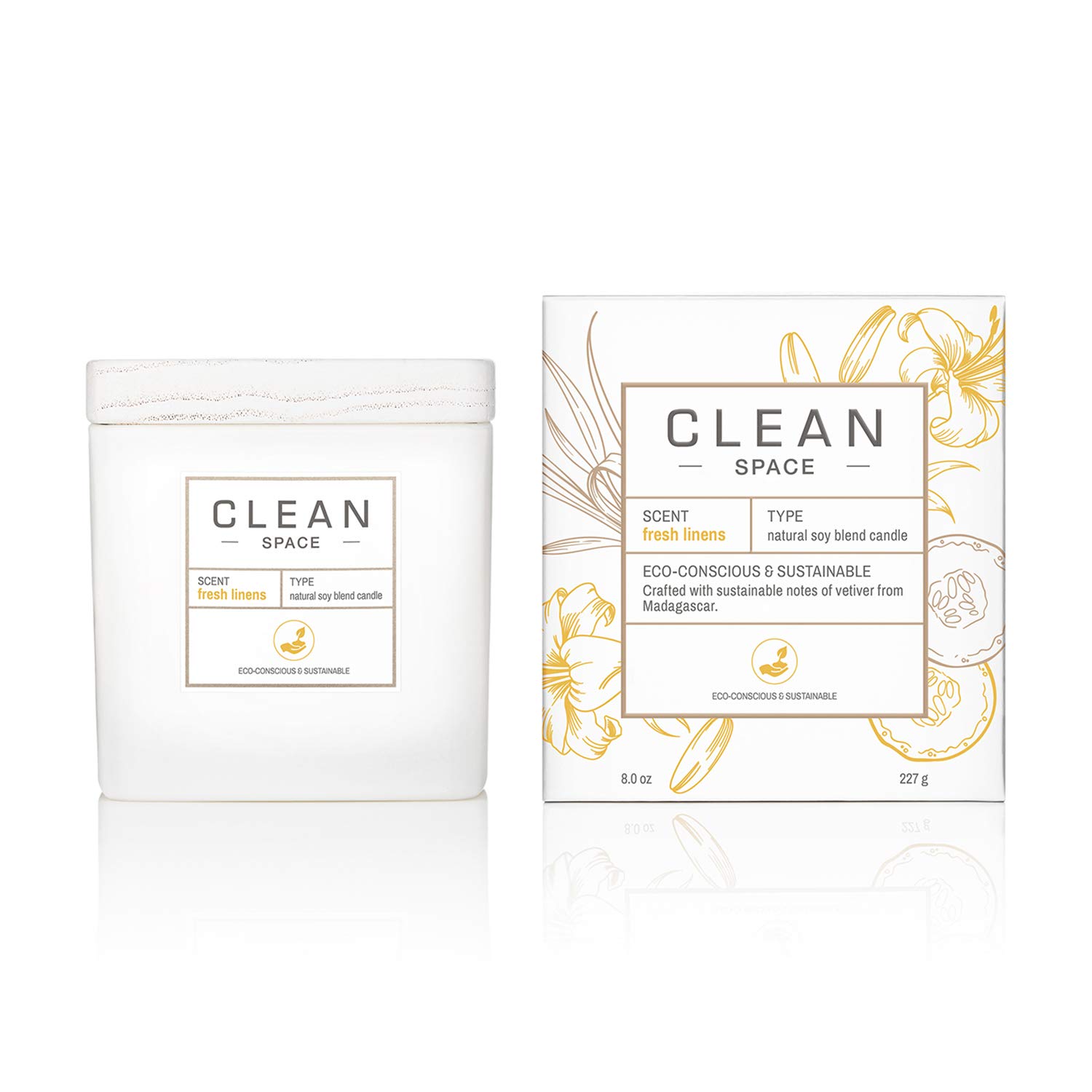 Clean Clean Fresh Linens — Ароматна свещ, 227 г 2