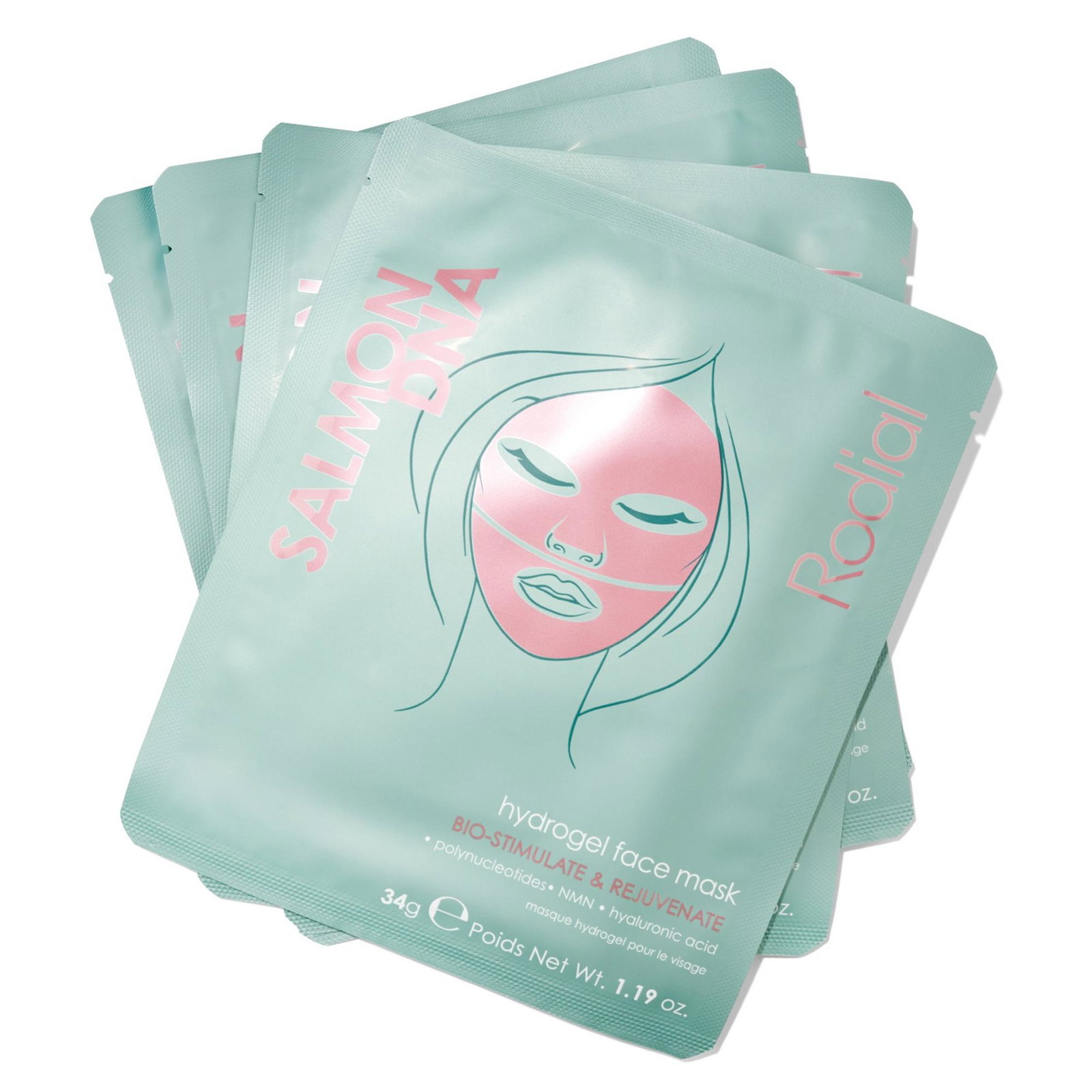 Rodial Rodial Salmon DNA Hydrogel — Хидратираща маска за лице, 4 бр. 1