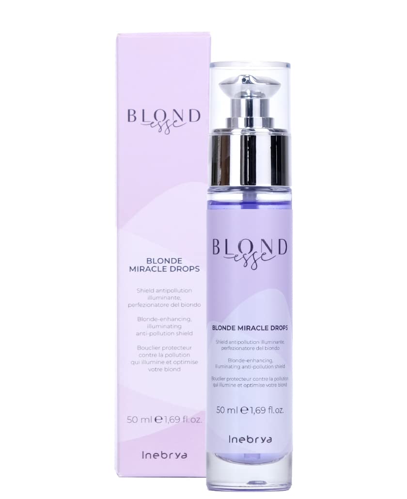 Inebrya Inebrya Blonde Miracle Drops — Серум за коса за неутрализиране на жълти оттенъци, 50 мл 2