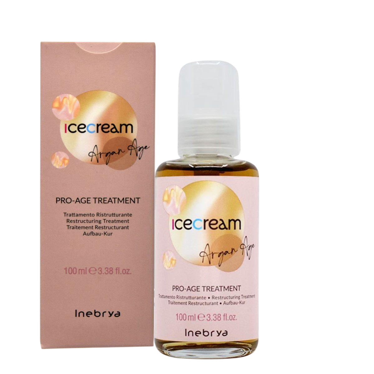Inebrya Inebrya Ice Cream Pro-Age Argan Oil — Реструктуриращо масло за коса, 100 мл 2
