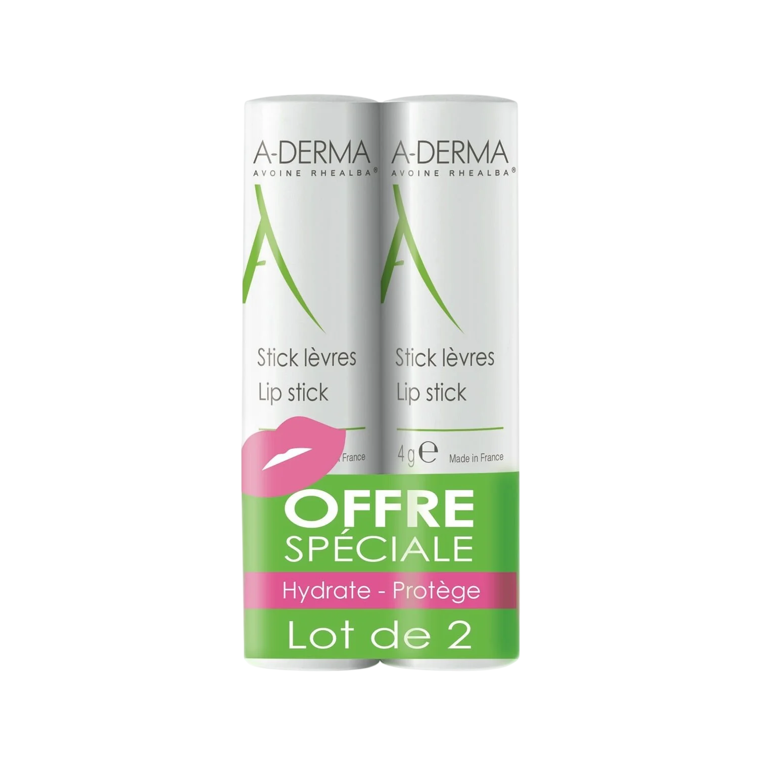 A-Derma A-Derma Hydrates Treatment — Хидратиращ балсам за устни КОМПЛЕКТ 2 бр. 1
