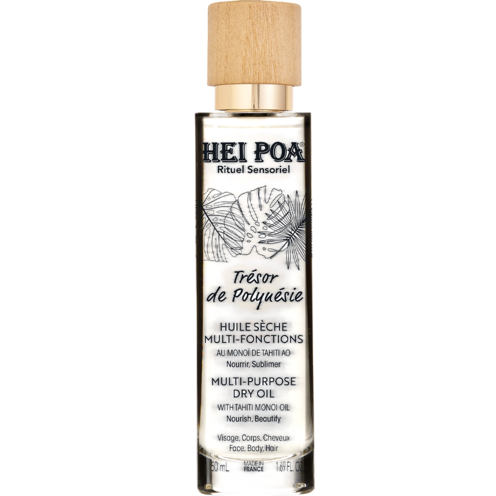 Hei Poa Hei Poa Tresor De Polynesie Monoi Oil — Подхранващо и сух масло за тяло, 50 мл 1