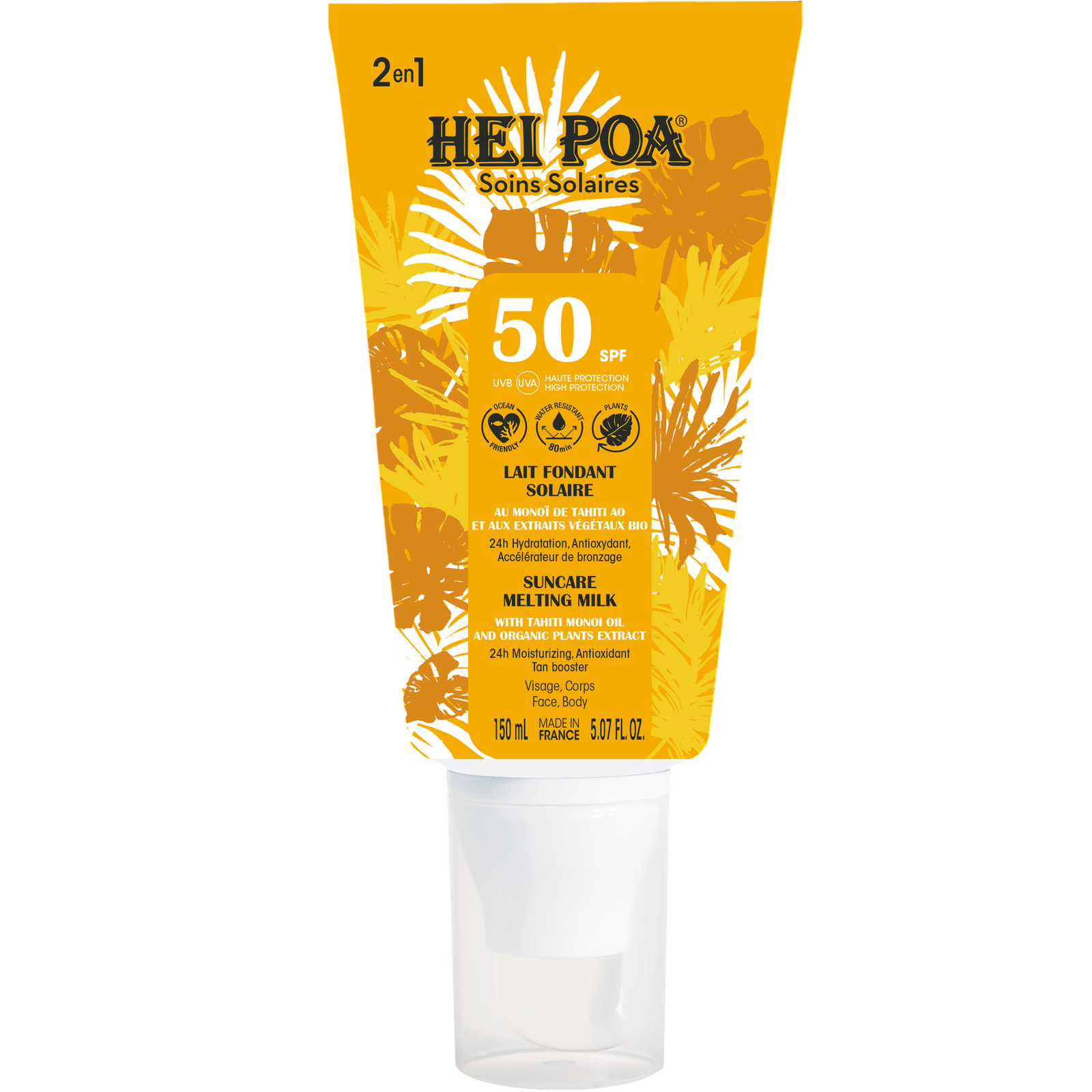 Hei Poa Hei Poa Suncare Sun Protection — Слънцезащитен крем с SPF 50, 150 мл 1
