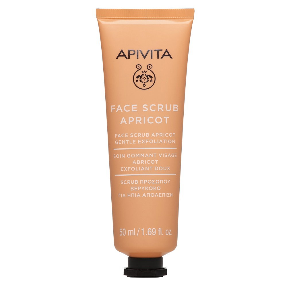 Apivita Apivita Apricot Cleansing & Exfoliating Scrub Mask — Почистваща и ексфолираща маска за лице за 1-2 пъти седмично, 50 мл 1