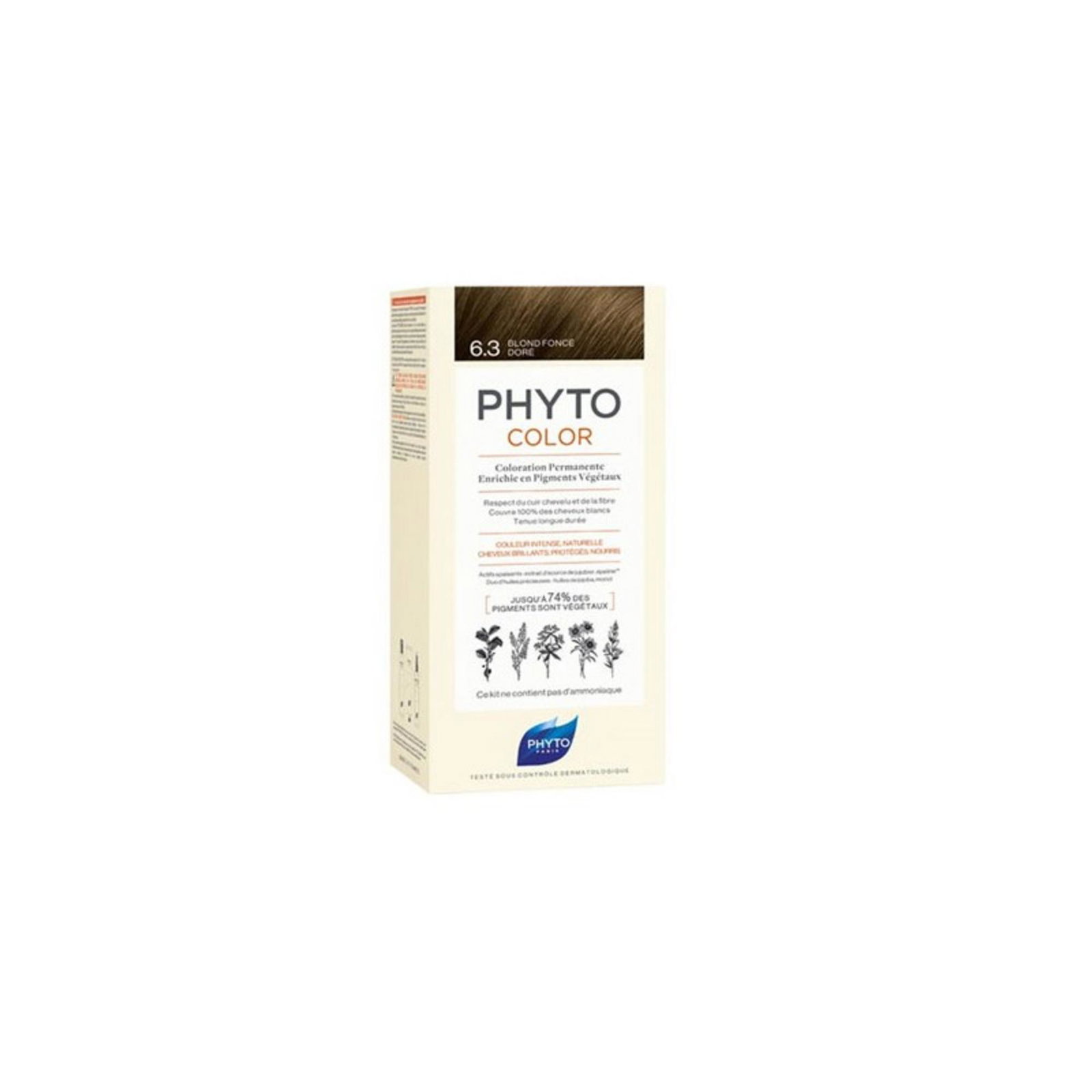 Phyto Phyto Phytocolor — Боя за коса, 112 мл — 6.3 Dark Golden Blonde 1